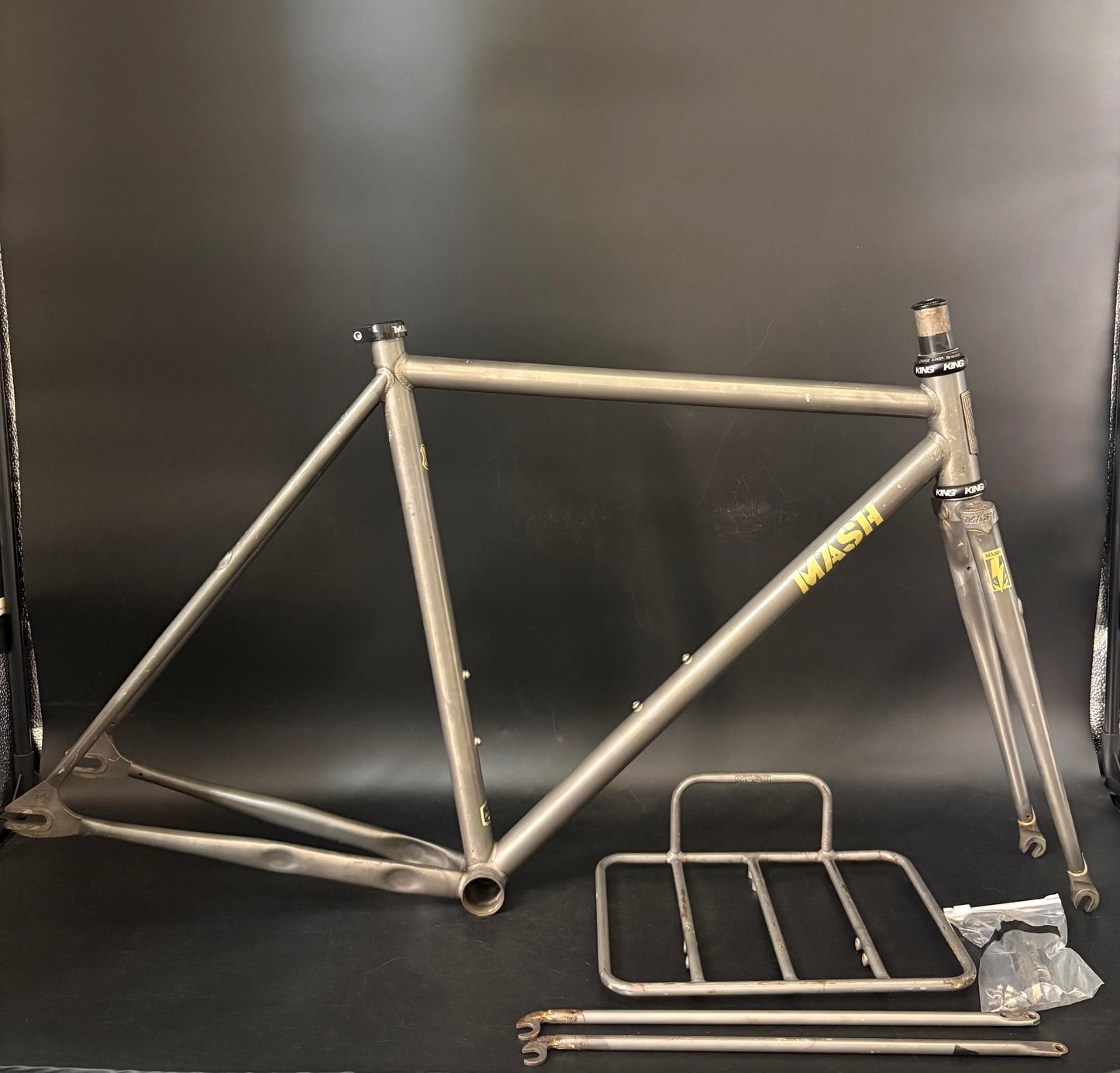 Mash Steel Frameset Raw 50cm XS w/ Rack