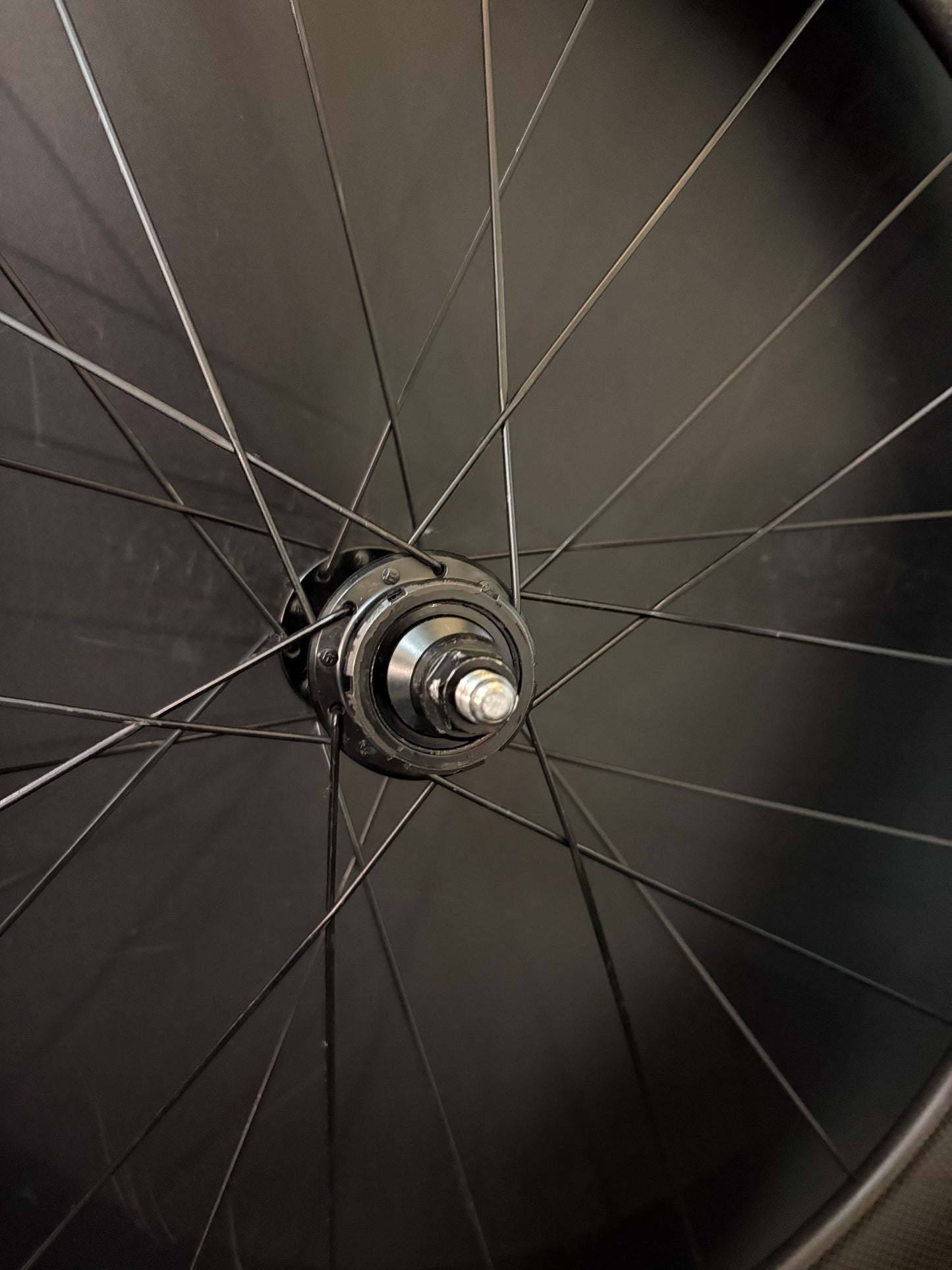 Unbranded Carbon Clincher 80mm / Gran Compe LF Black Rear Wheel 24h