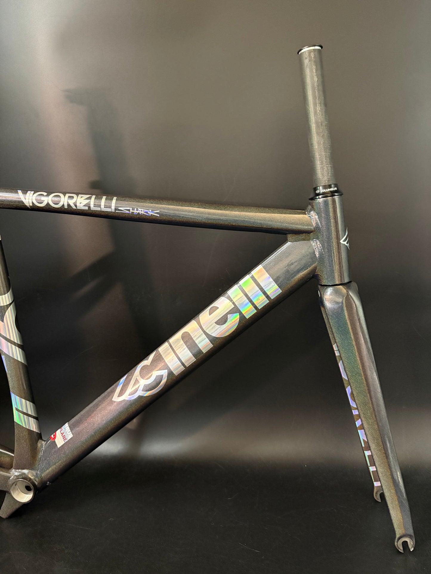 NEW Cinelli Vigorelli Shark Frameset Rainbow Sparkle 50cm XS