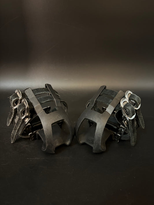 MKS Sylvan Pedals / Mash Double Straps Black Pedal Setup
