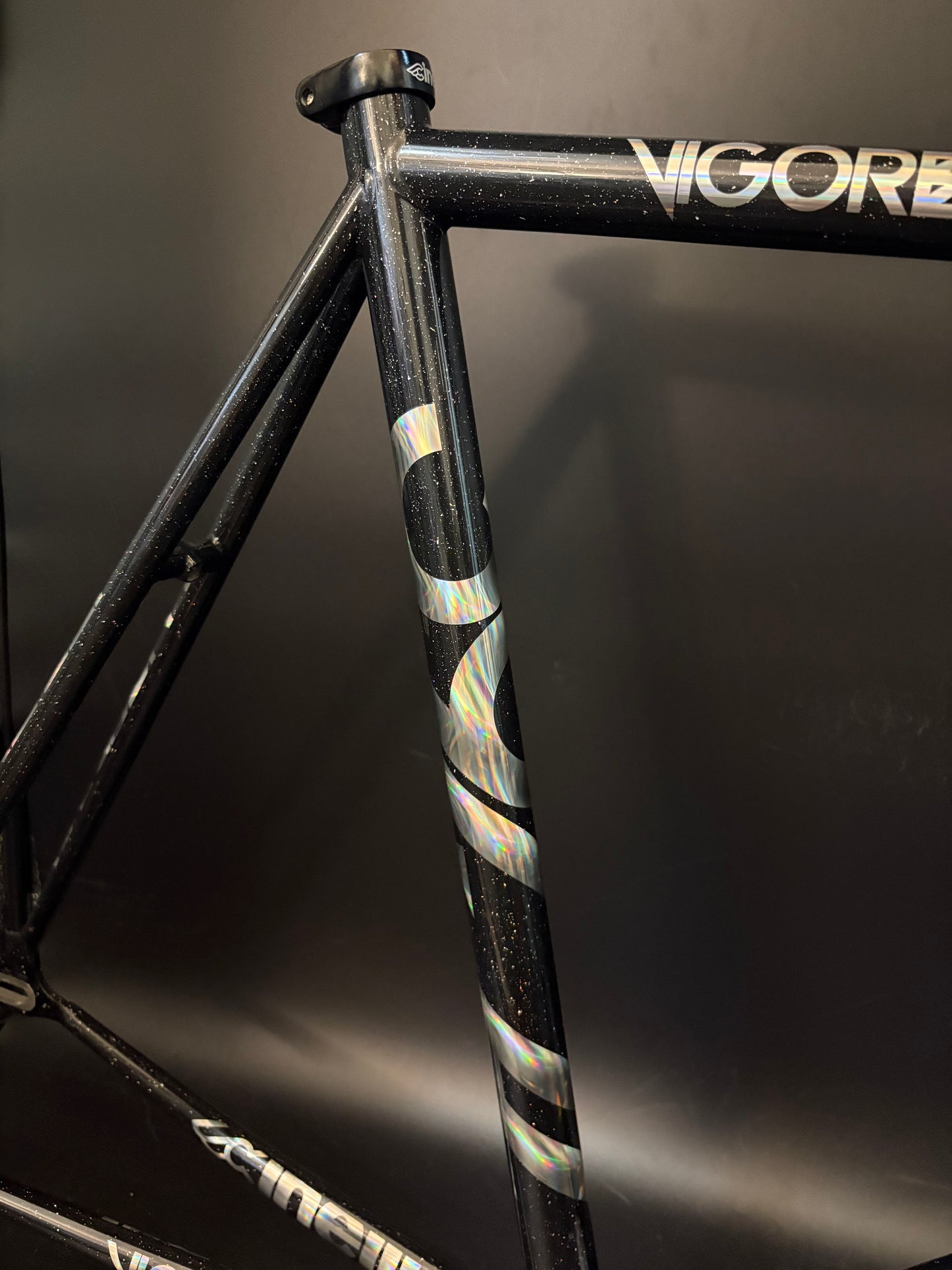 Cinelli Vigorelli Steel Frameset Black Sparkle XL