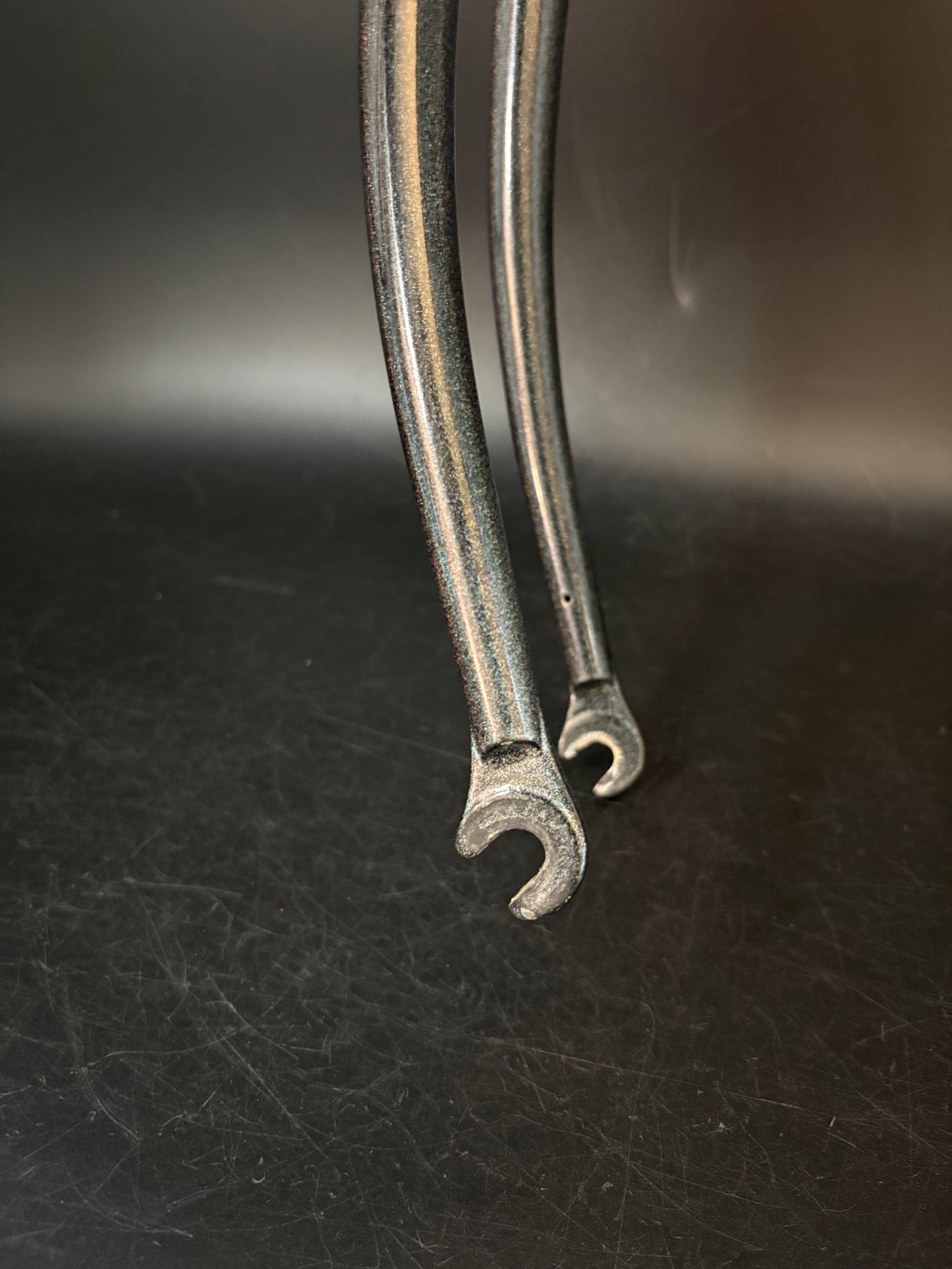 Unbranded Columbus Tubing Fork Grey Rainbow Sparkle 1” Threaded 147mm