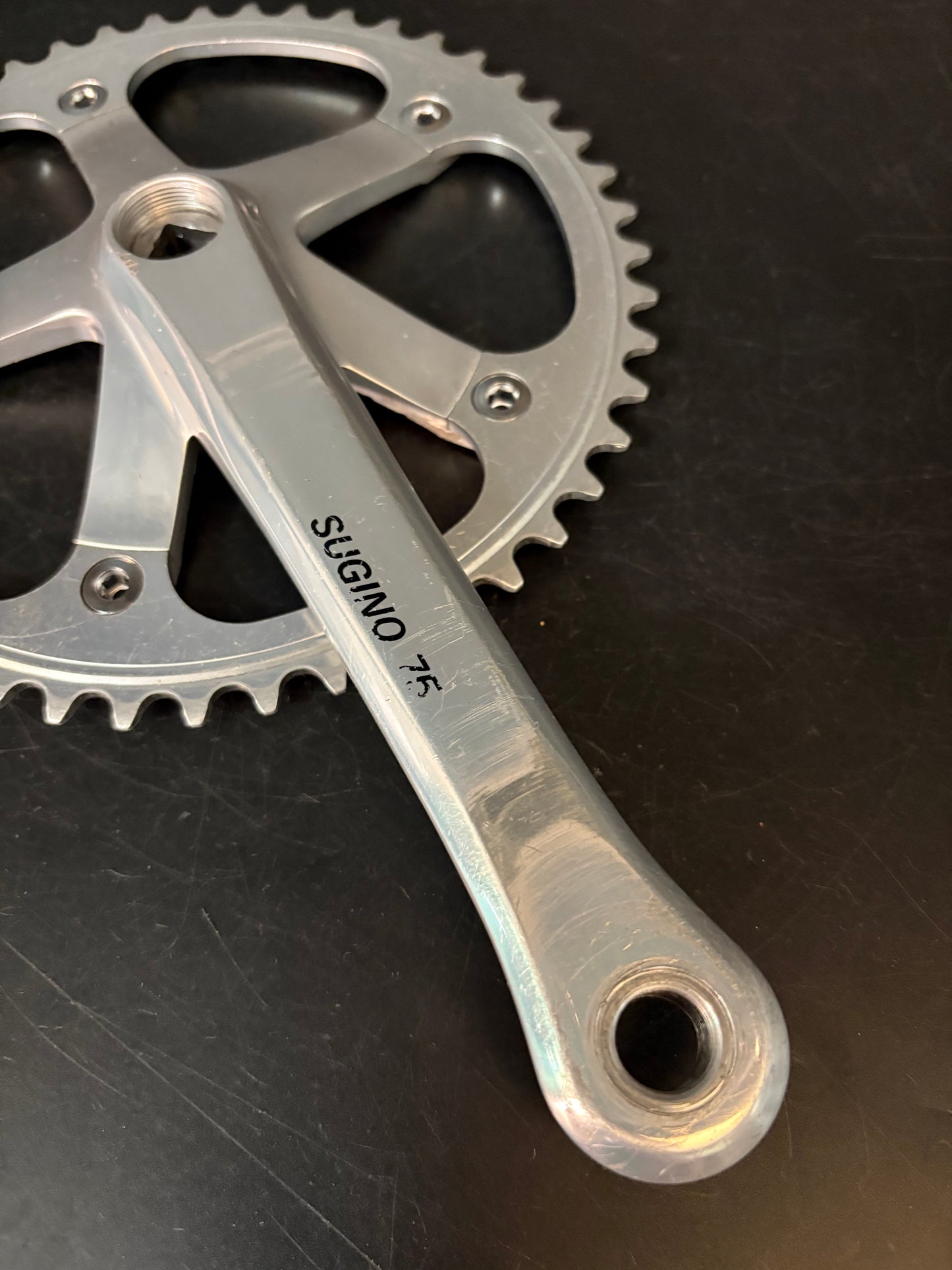 Sugino 75 Crankset Silver 175mm 48t