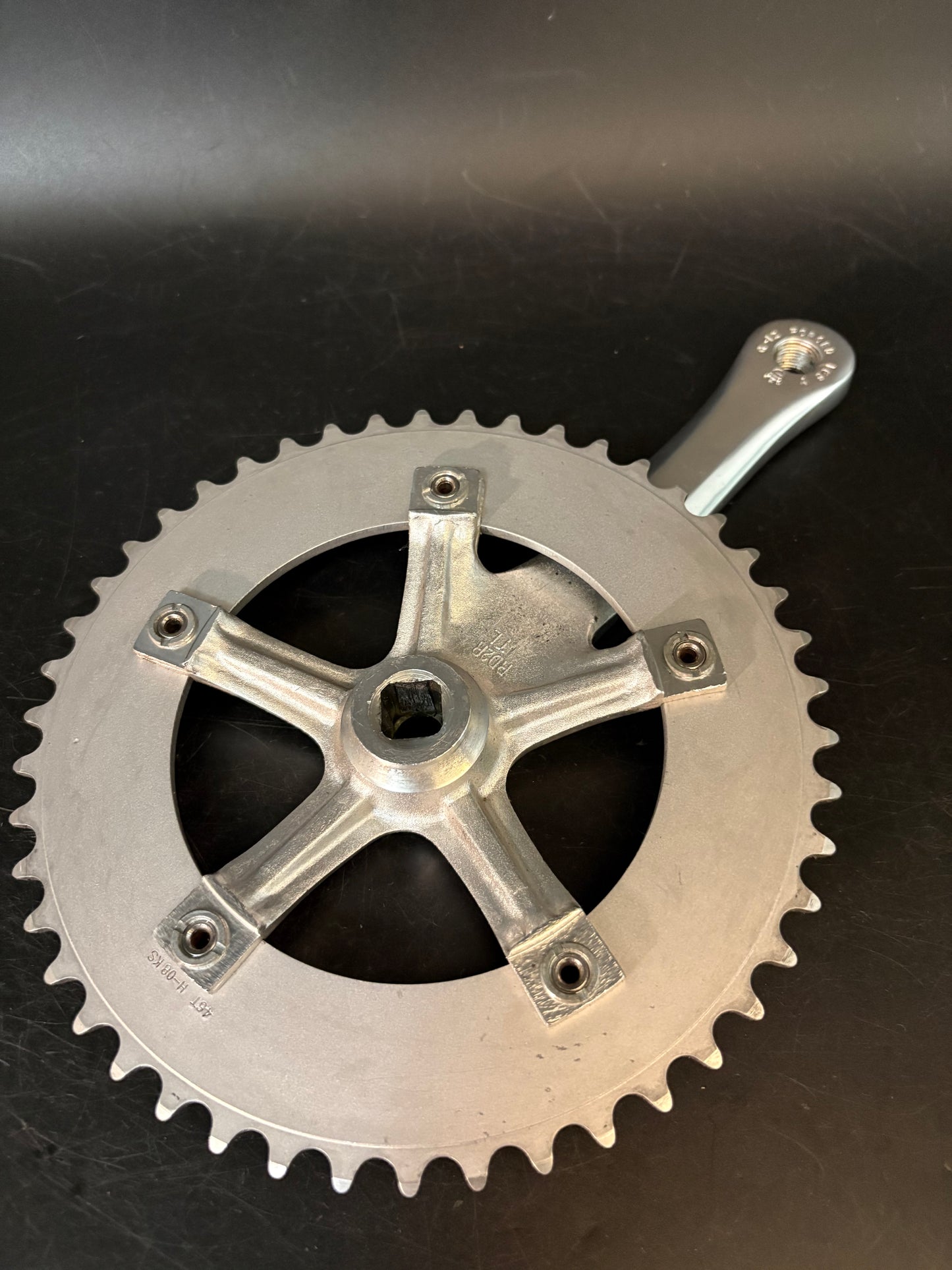 Sugino Messenger Crankset Silver 165mm 46t 130bcd
