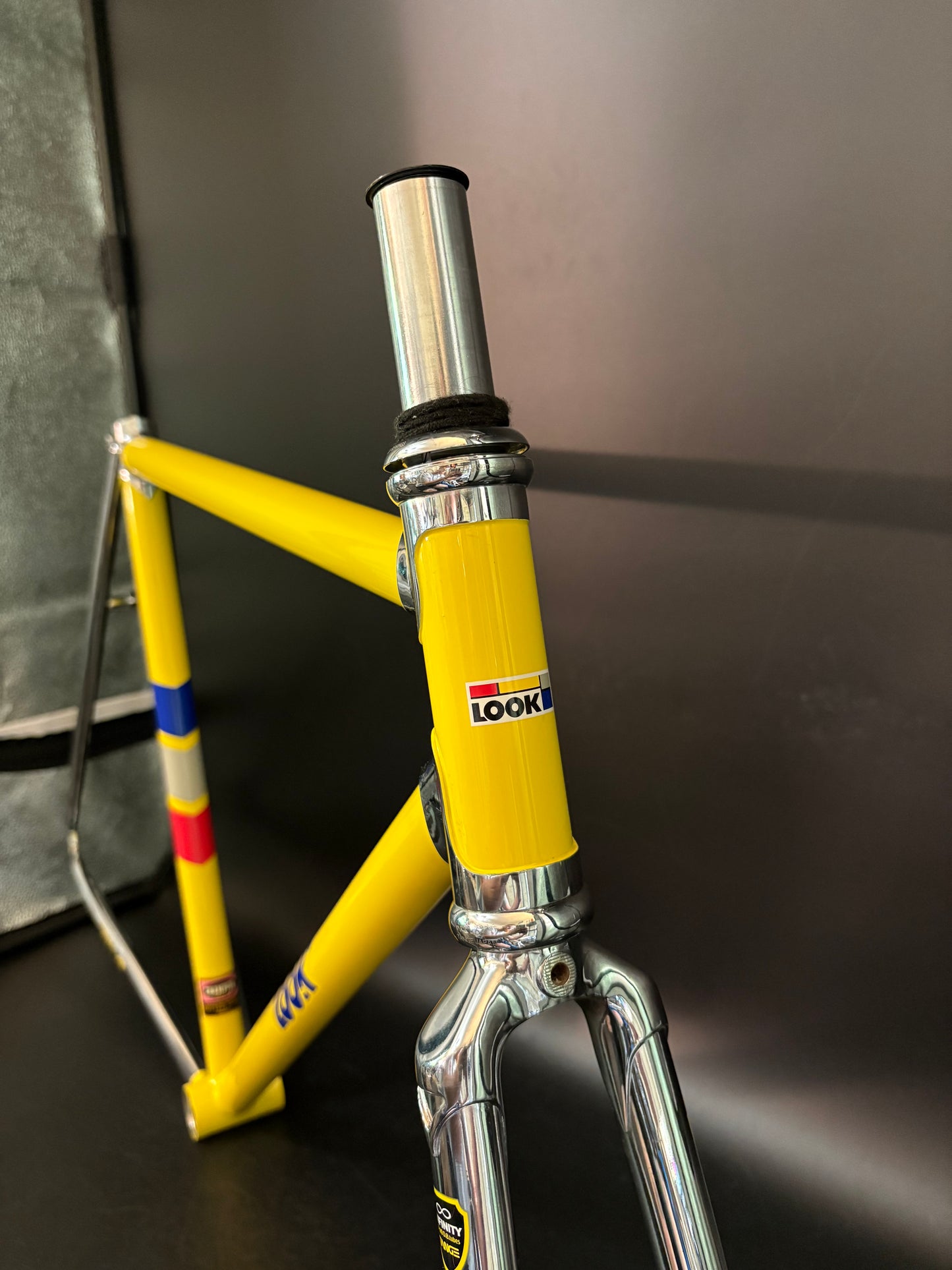 Look AC 364 Frameset Heritage Yellow/Chrome Small