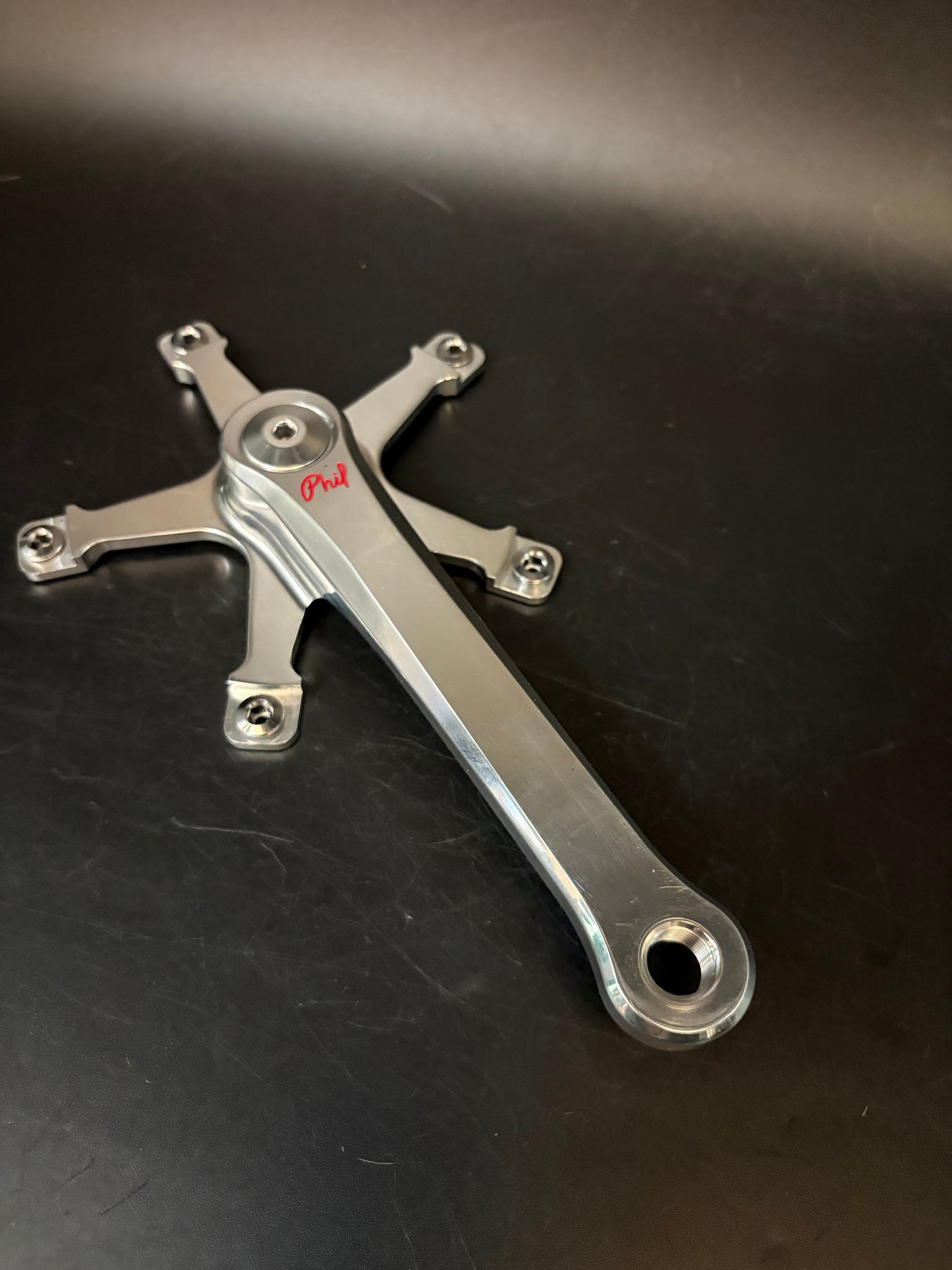Phil Wood Track Cranks Silver 165mm
