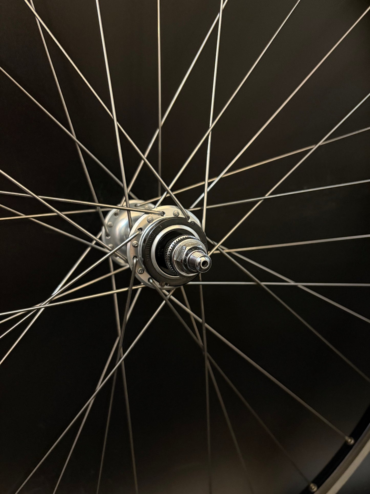 Mavic Open Pro Black Machined / Dura Ace 7710 Low Flange Wheelset 32h