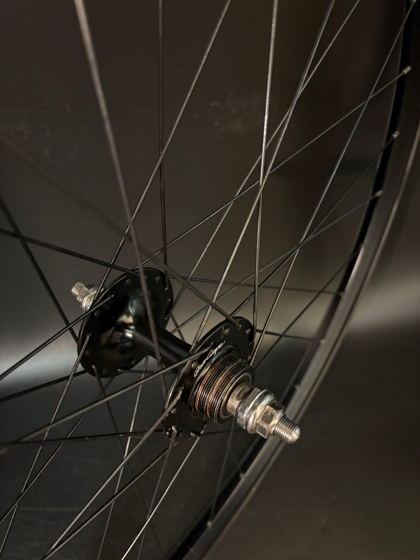 Unbranded Tubular Rims Black / Gran Compe HF Wheelset 32h