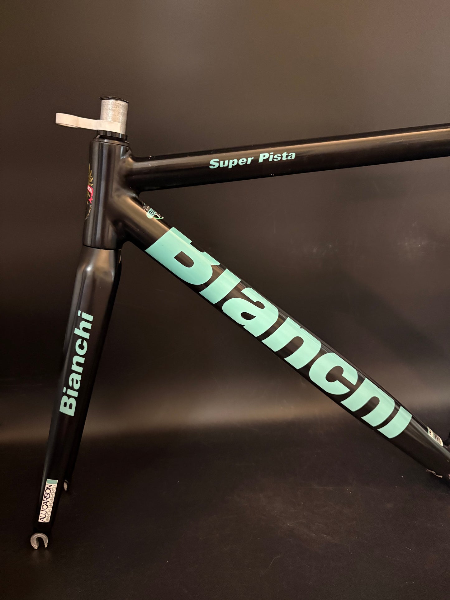 Bianchi Super Pista Frameset Black/Celeste 53cm