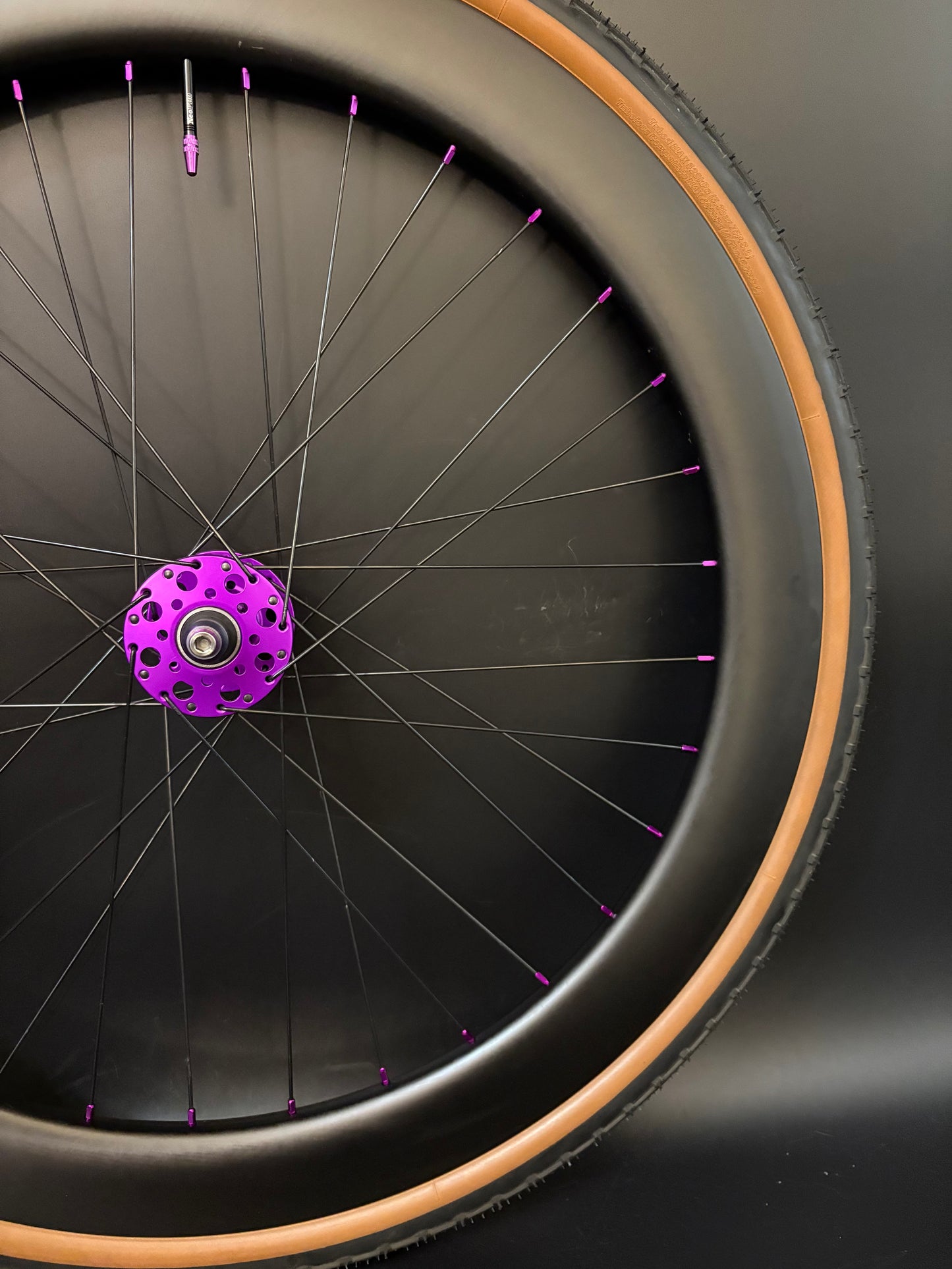 Light Bicycle 55/65mm Carbon / Phil Wood Pro HF Wheelset Purple 32h