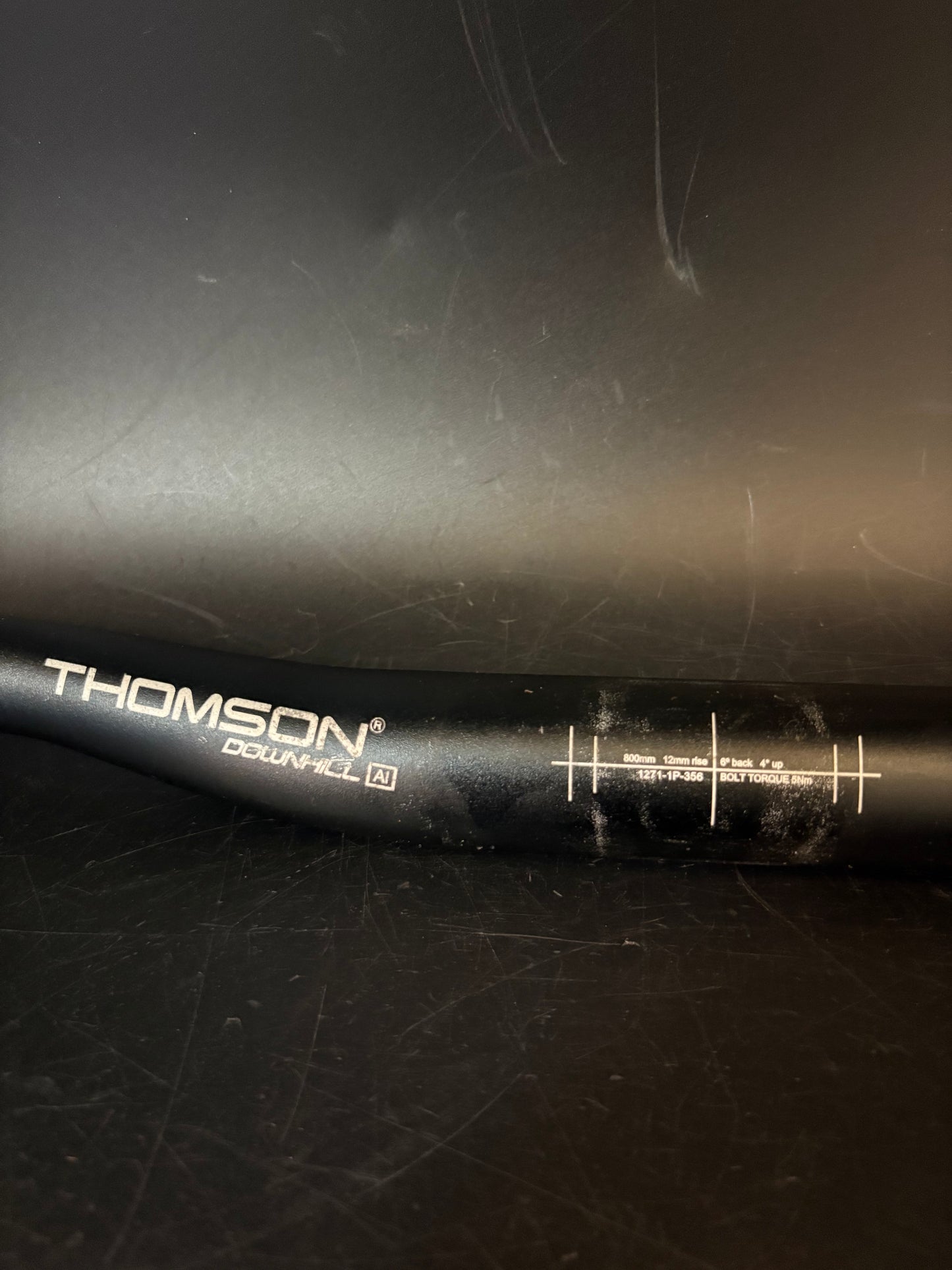 Thomson Downhill AL Riser Handlebar Black 680mm 31.8