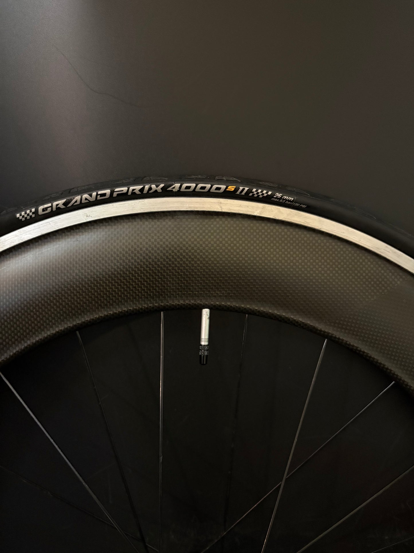 Unbranded Carbon Clincher 80mm / Gran Compe LF Black Rear Wheel 24h