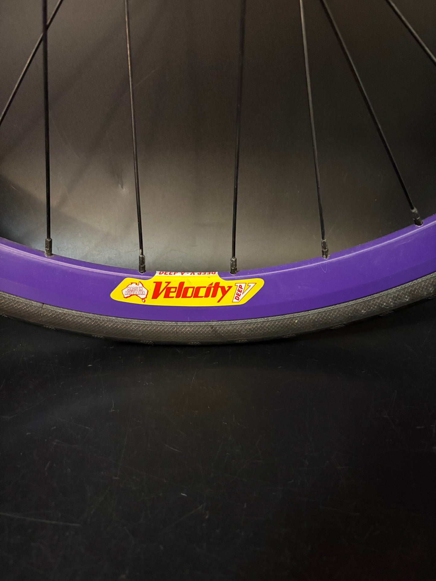 Velocity Deep V Purple / Origin 8 Wheelset 32h