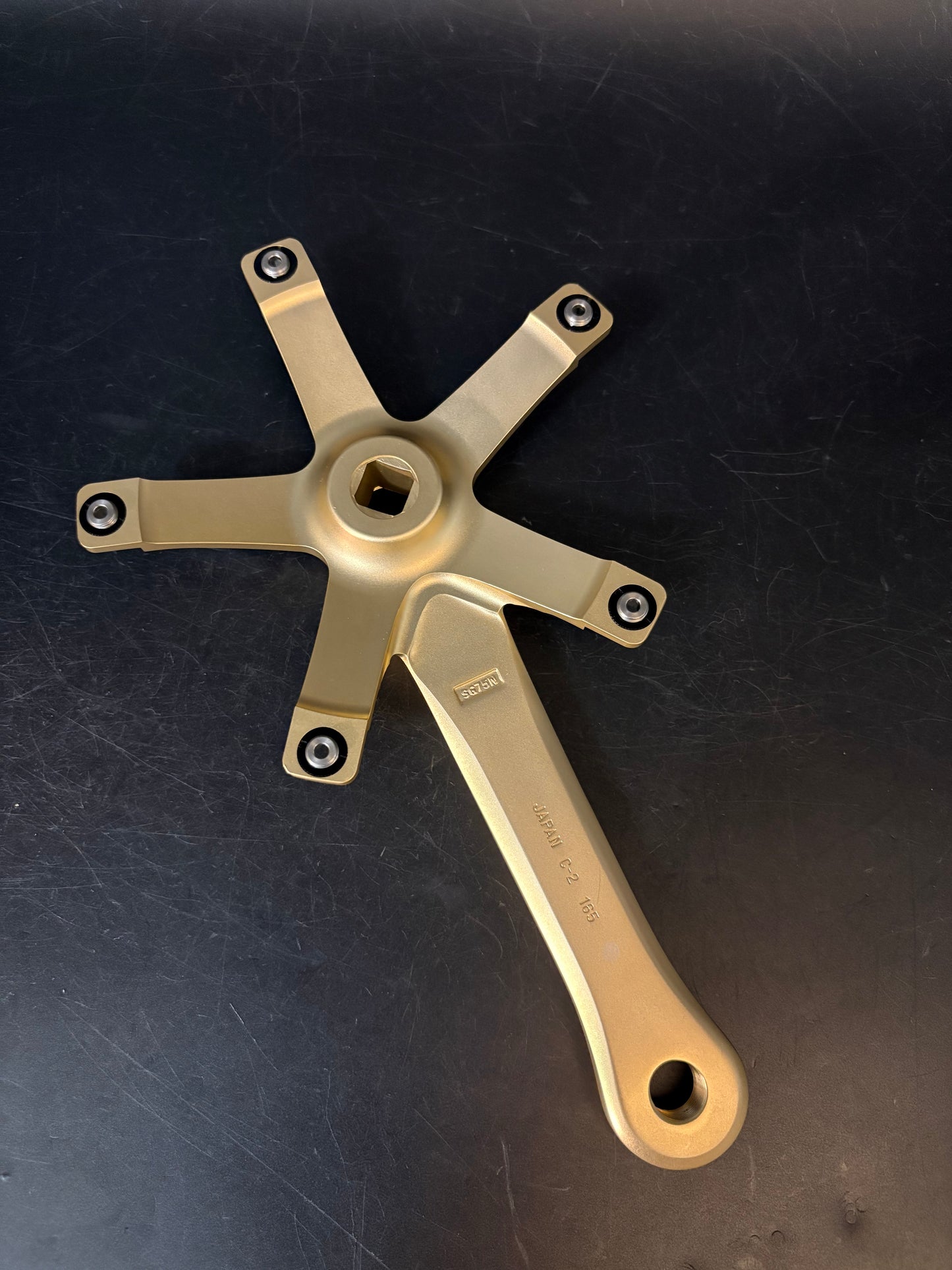 Sugino Grand Mighty Cranks Gold 165mm