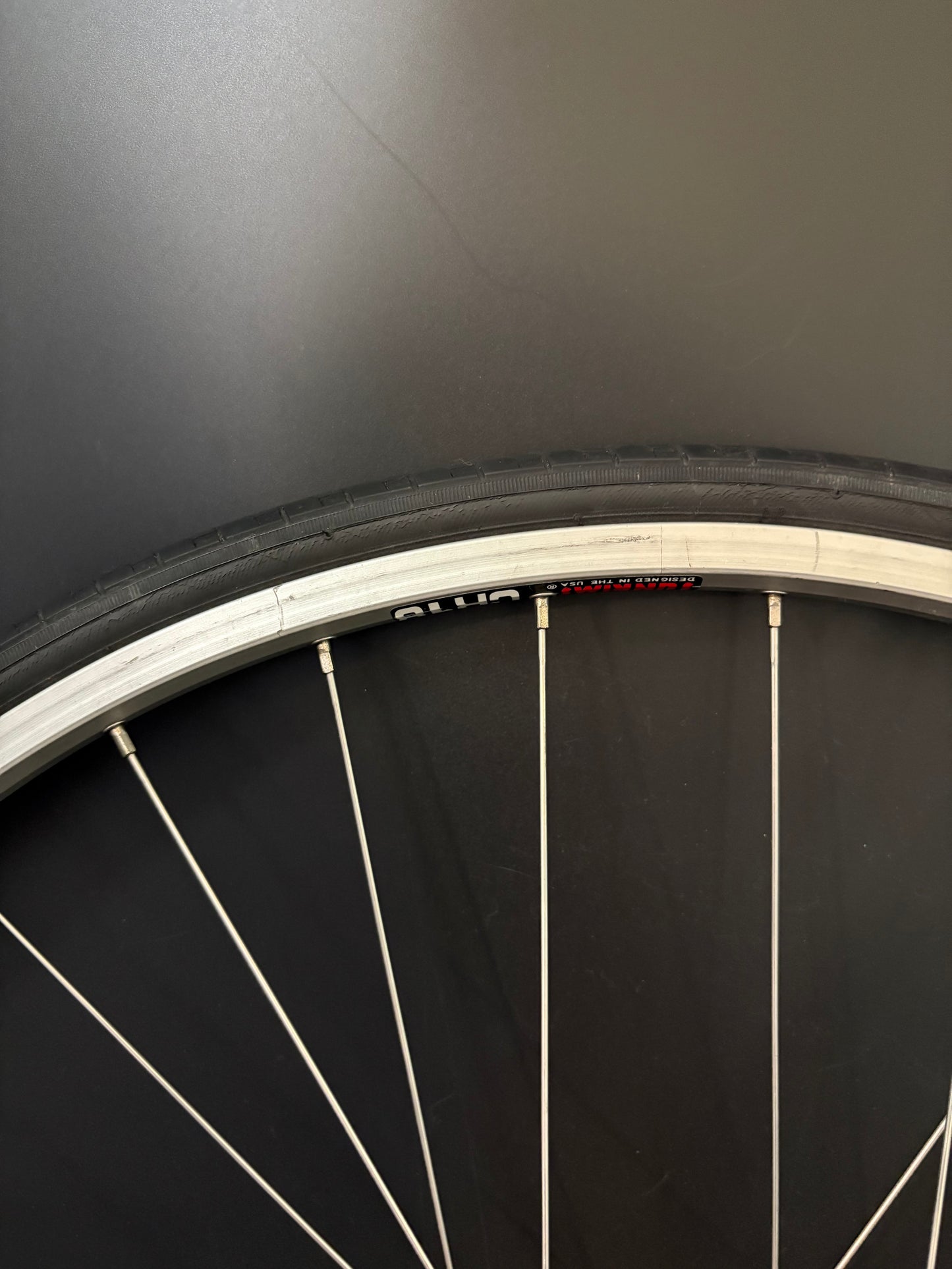 Sun Rims CR18 Silver / All City Gold Rear Wheel 32h