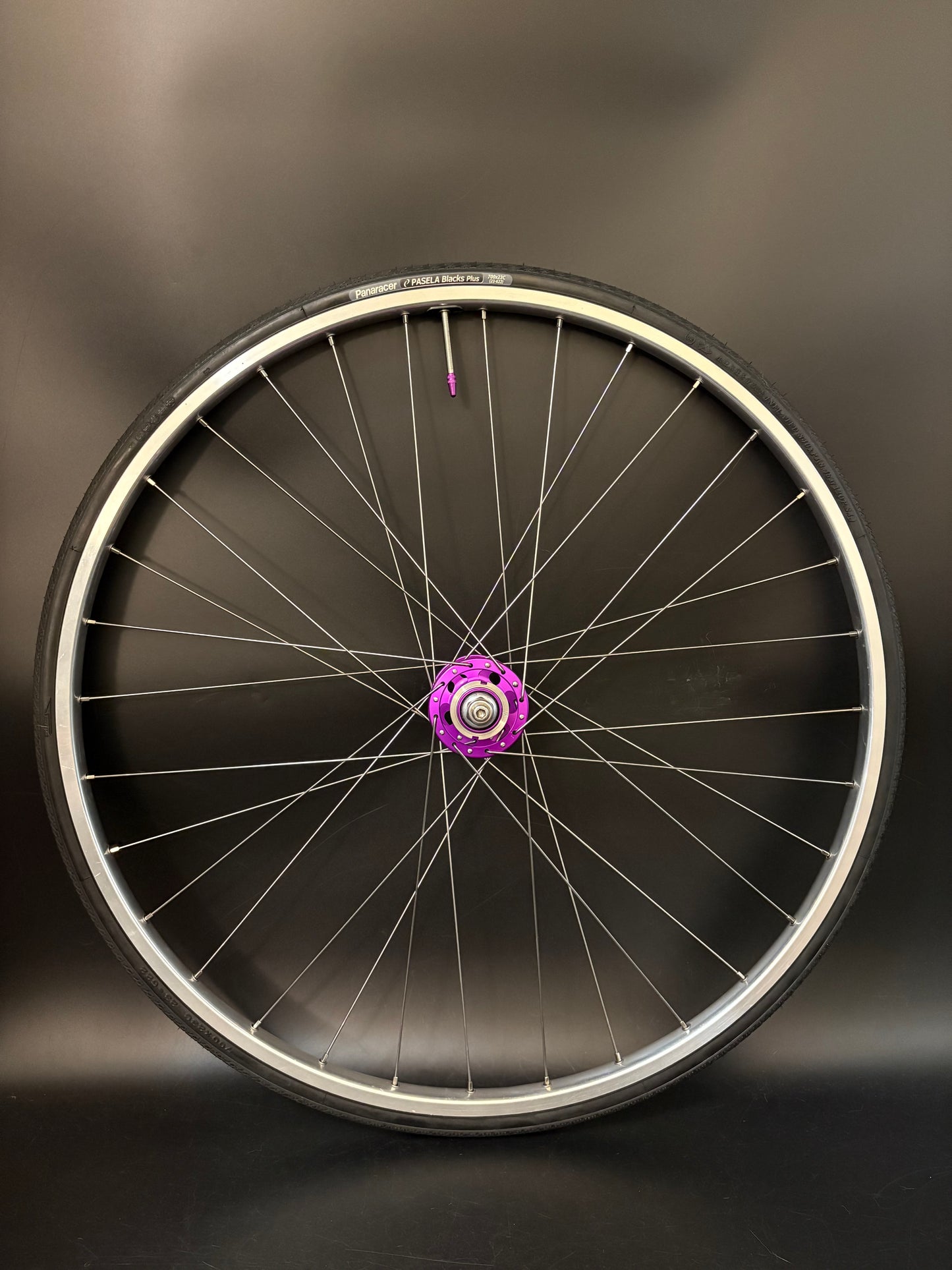 H Plus Son TB14 / Paul Components HF Wheelset Purple 32h