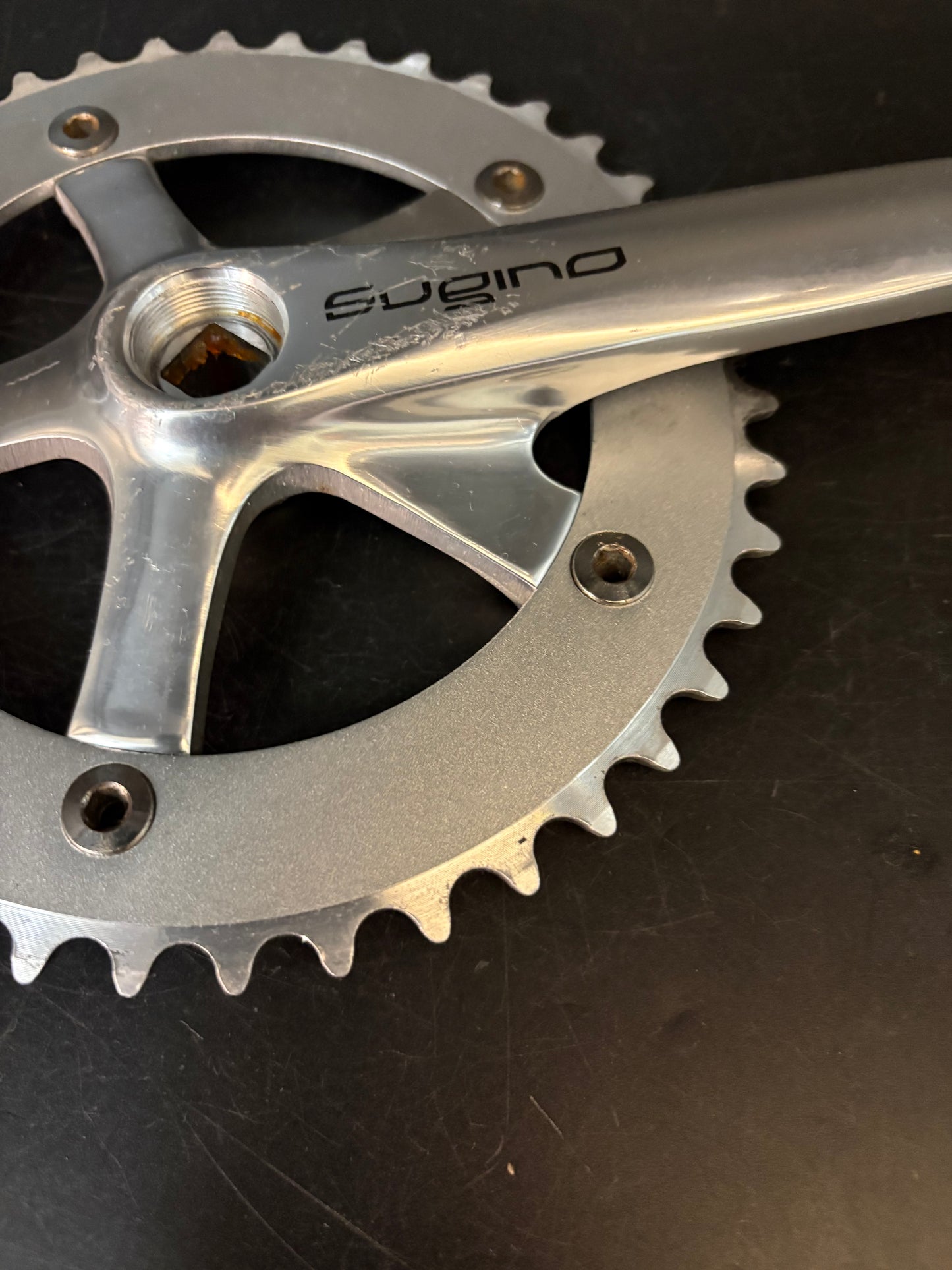 Sugino Messenger Crankset Silver 165mm 42t 130bcd