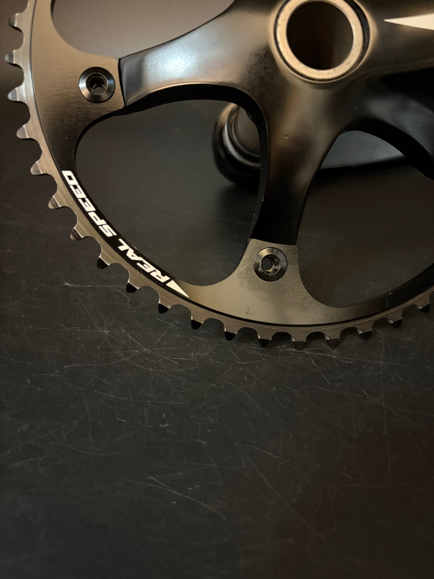 Real Speed TRK-1 Crankset Black 170mm 49t