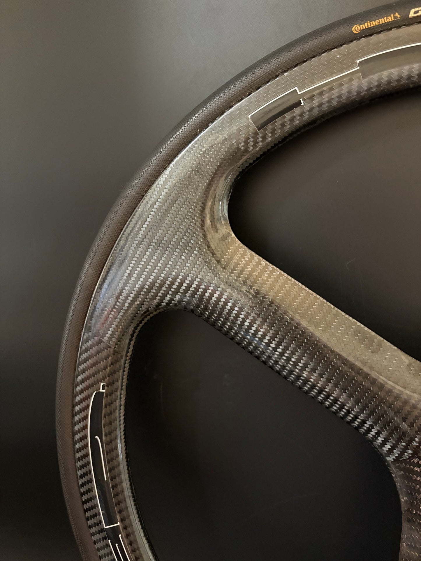HED GT3 Tri Spoke Front Wheel Carbon Tubular
