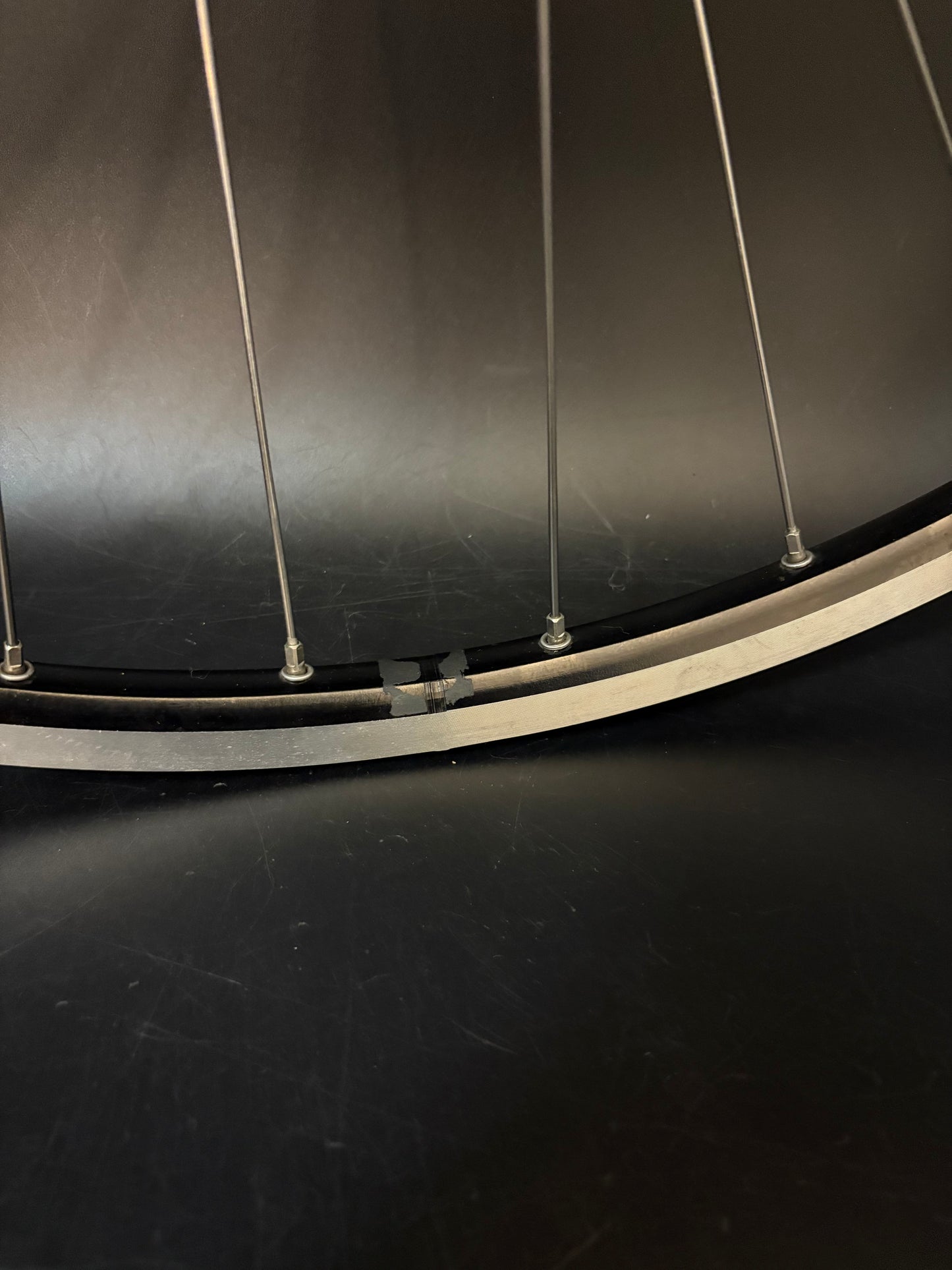 Mavic Open Pro Black Machined / Dura Ace 7710 Low Flange Wheelset 32h