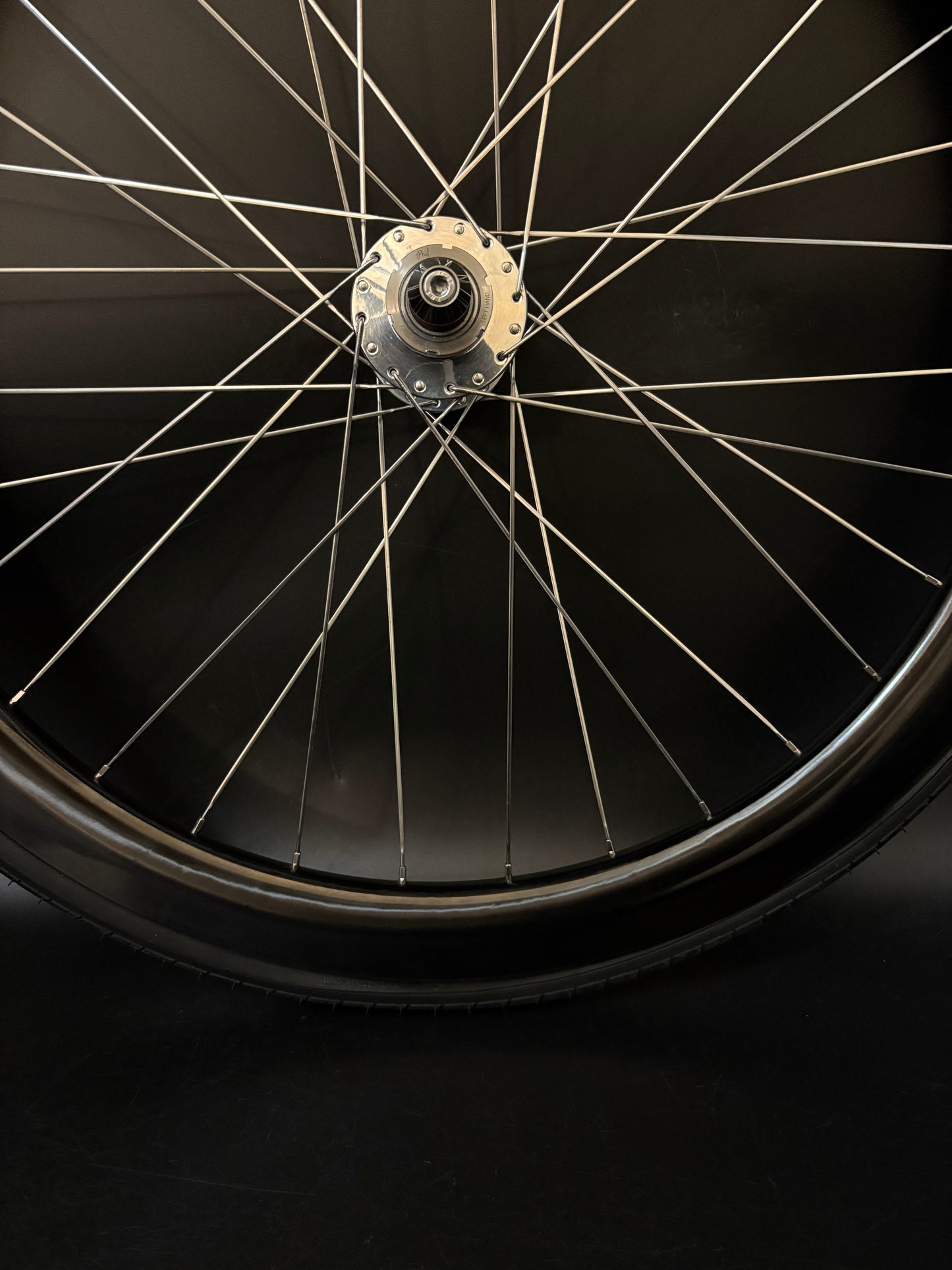 Track Lab Light Bicycle Custom Built Phil Wood Carbon Wheelset 32h