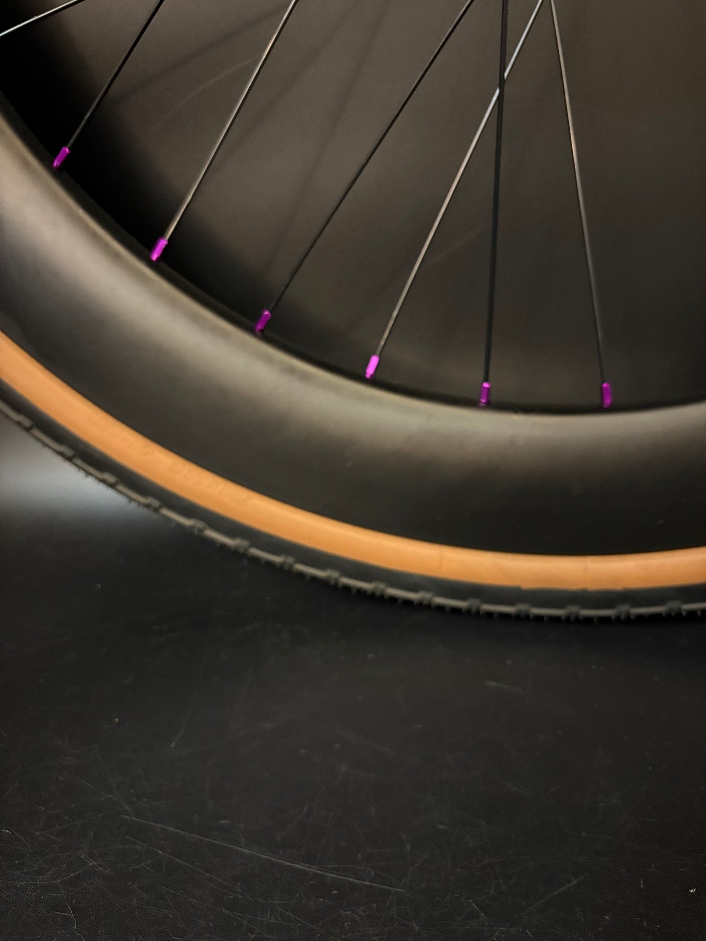 Light Bicycle 55/65mm Carbon / Phil Wood Pro HF Wheelset Purple 32h