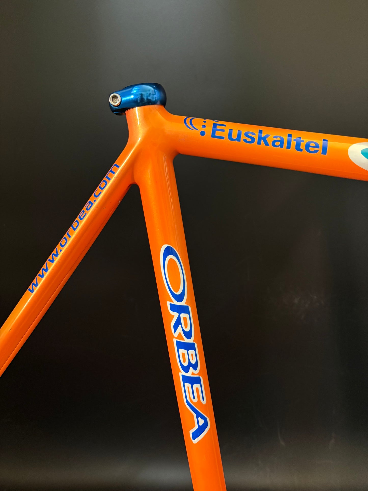 Orbea Lobular Pista Frameset Team Euskaltel Orange/Blue 57sm ST 54cm TT