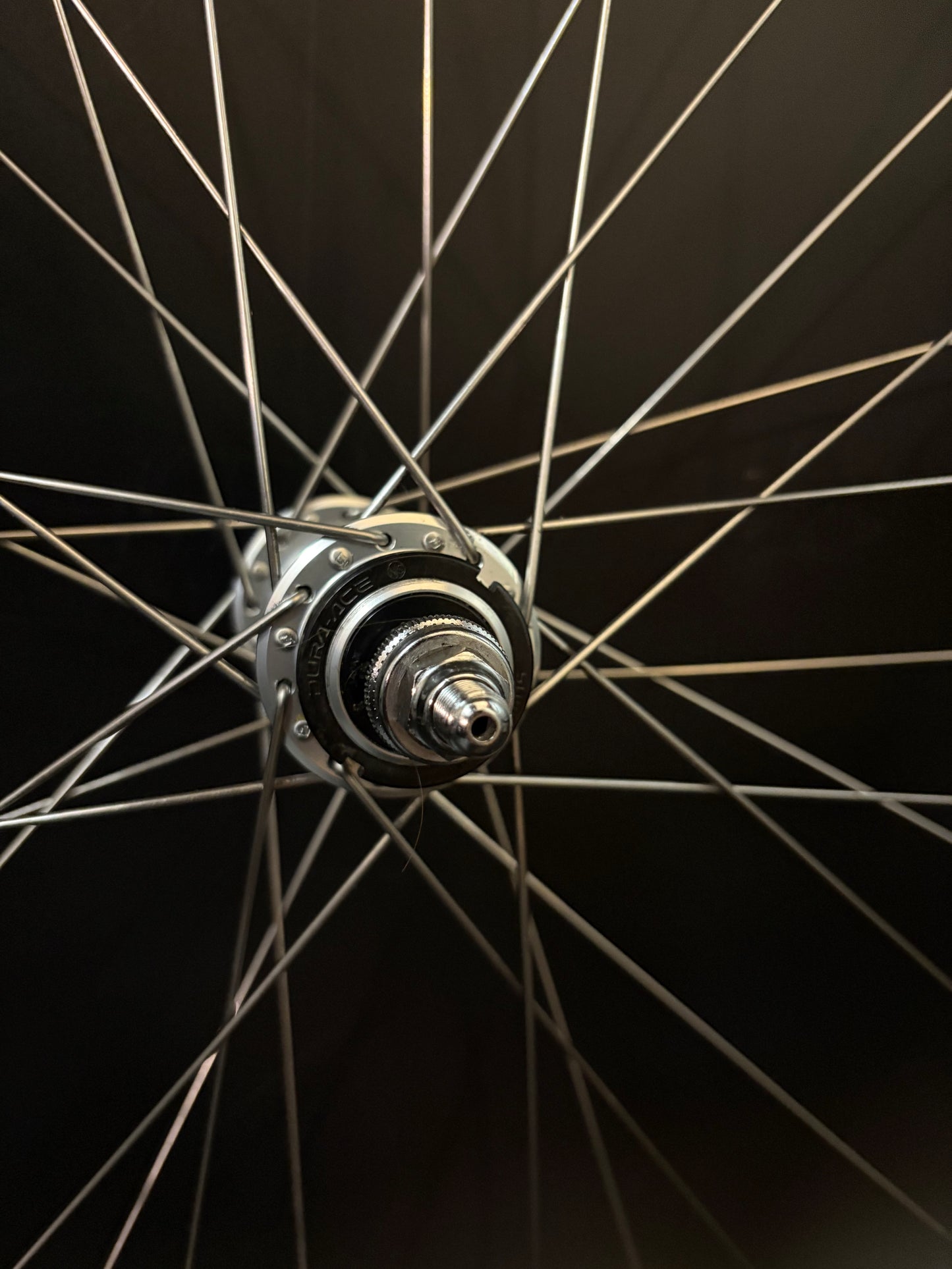 Mavic Open Pro Black Machined / Dura Ace 7710 Low Flange Wheelset 32h
