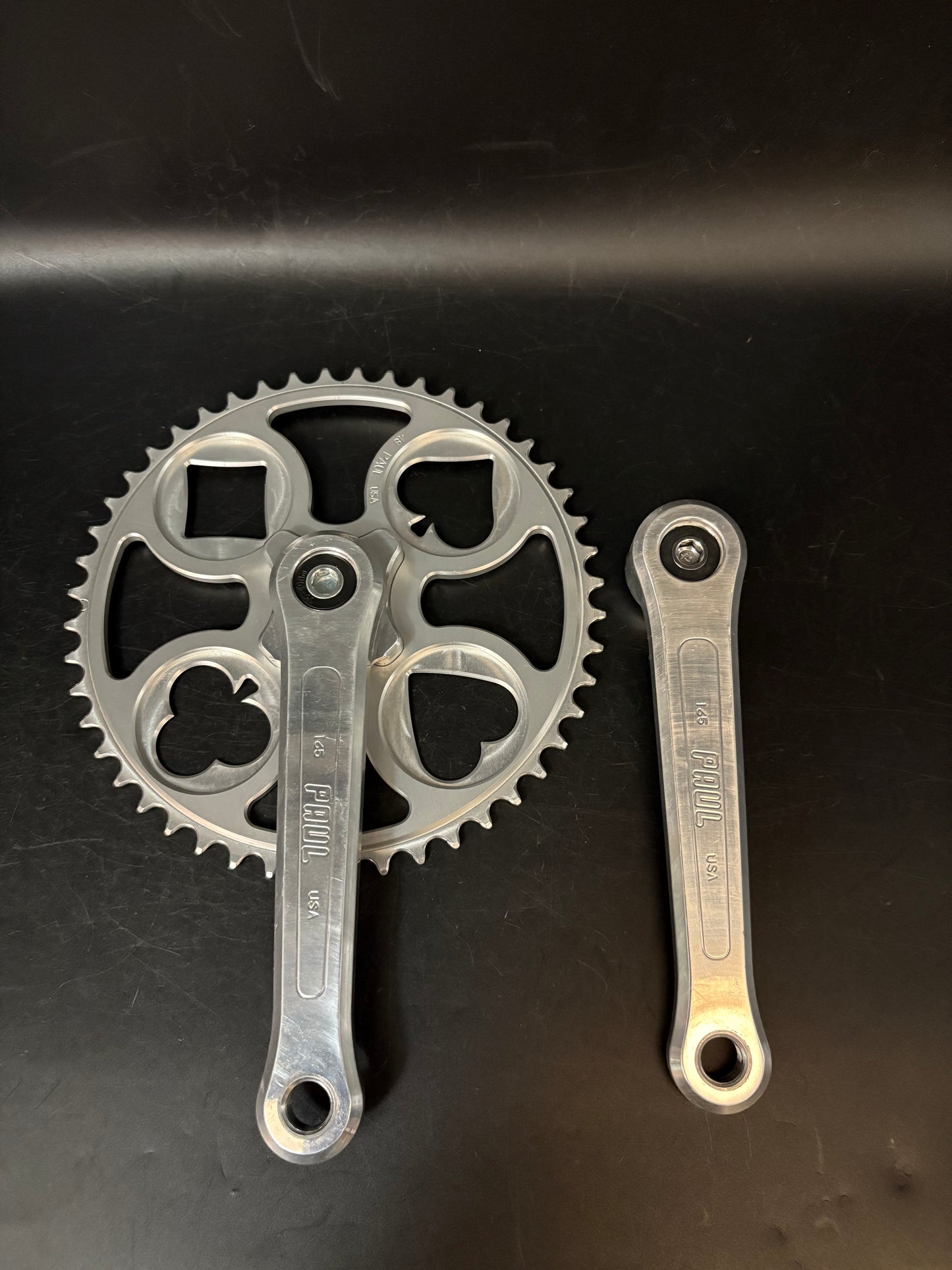 Paul Royal Flush Crankset Silver 165mm 48t