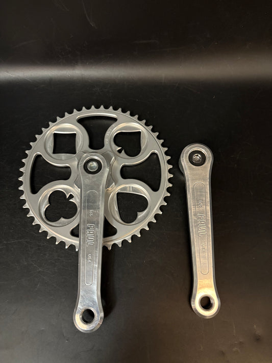 Paul Royal Flush Crankset Silver 165mm 48t