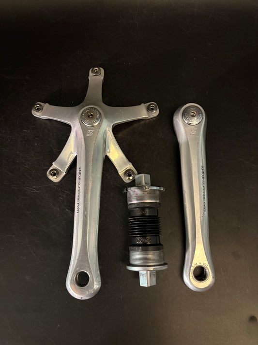 Suntour Superbe Crankset Silver 165mm