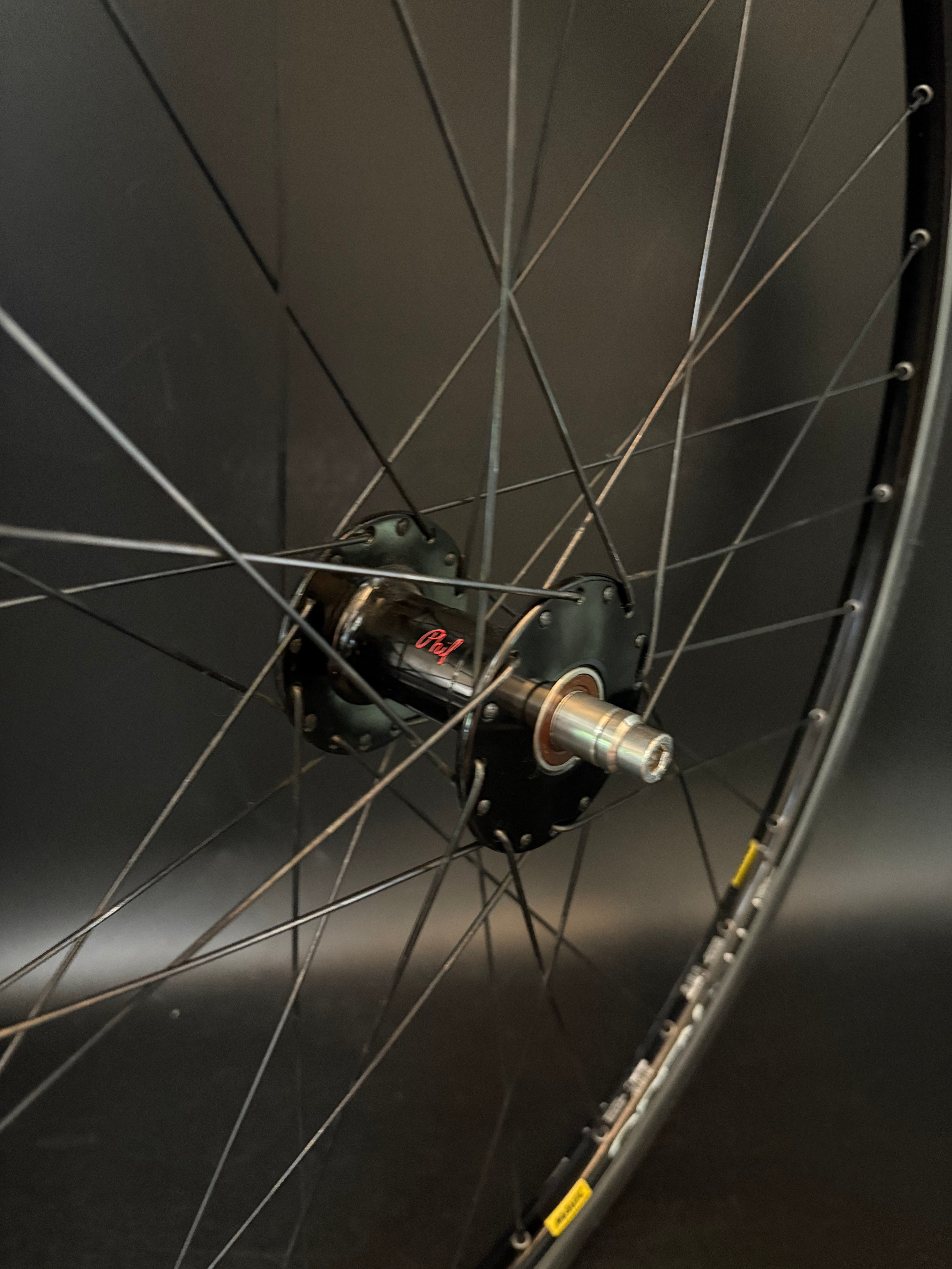 Mavic Open Pro / Phil Wood HF Wheelset Black 32h – Track Lab