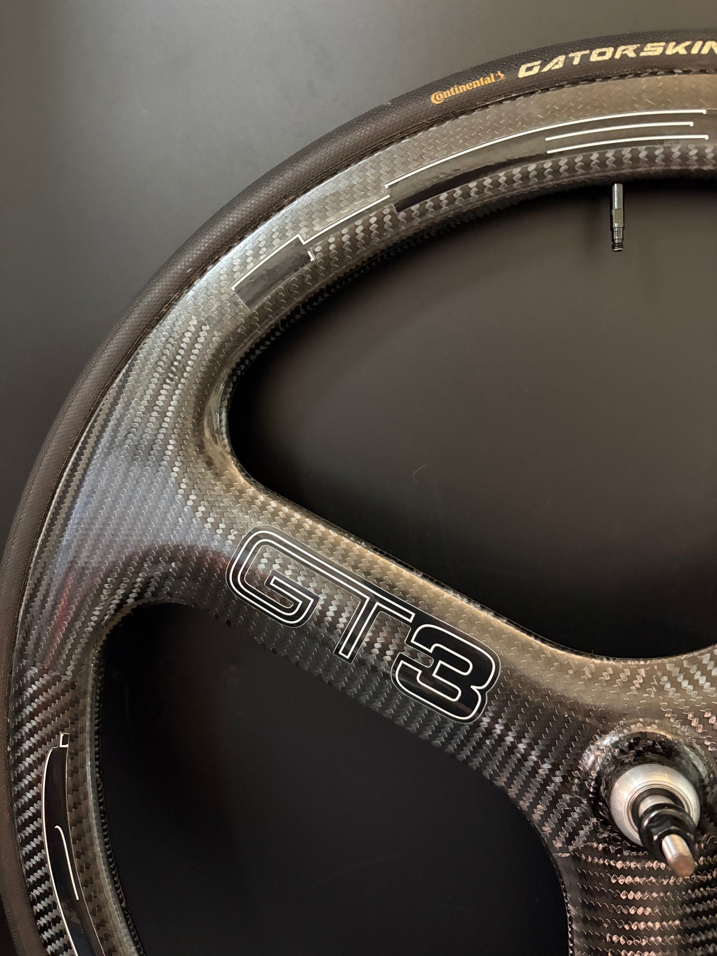 HED GT3 Tri Spoke Front Wheel Carbon Tubular