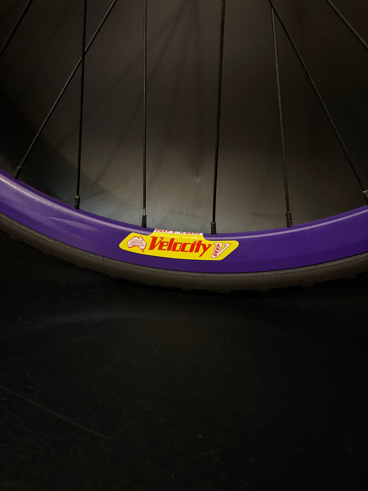 Velocity Deep V Purple / Origin 8 Wheelset 32h