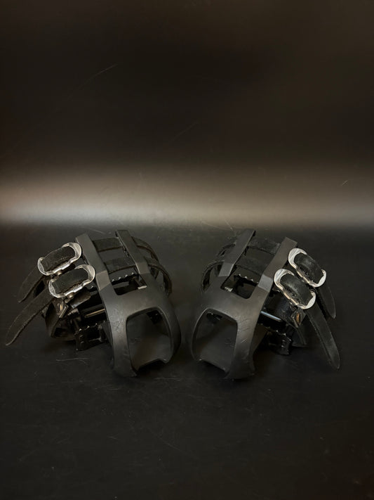 MKS Mash Pedals Black / Mash Double Straps Pedal Setup