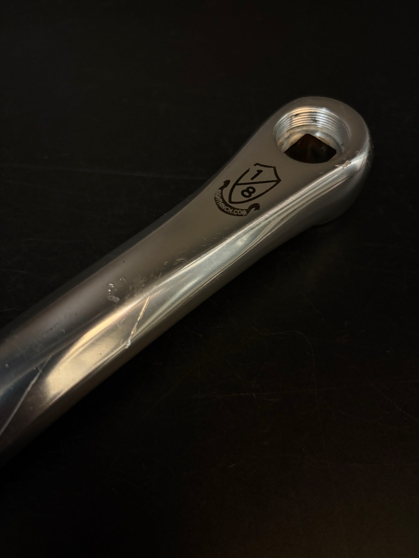 Eighth Inch Crankset Silver 165mm 130bcd