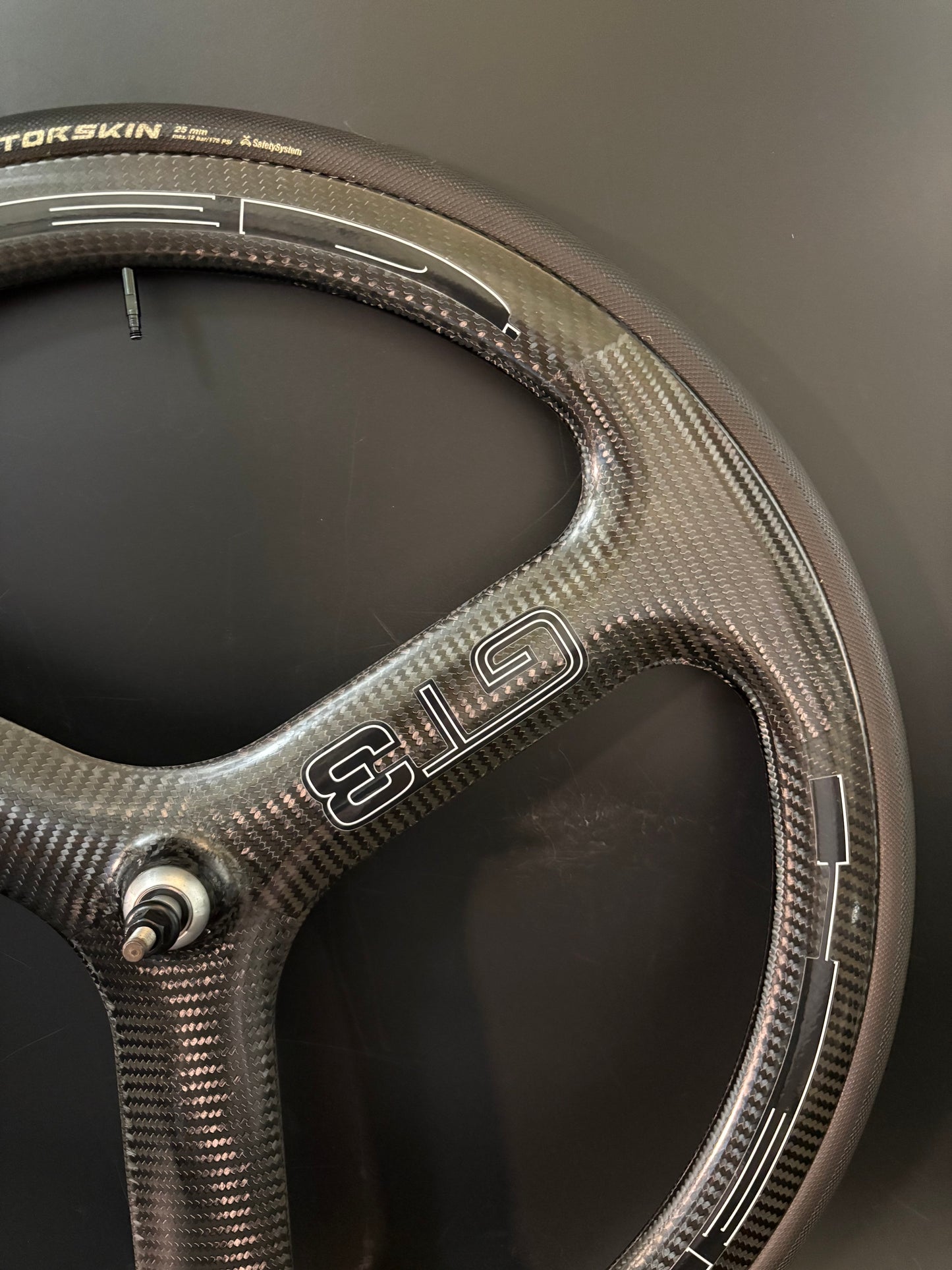 HED GT3 Tri Spoke Front Wheel Carbon Tubular