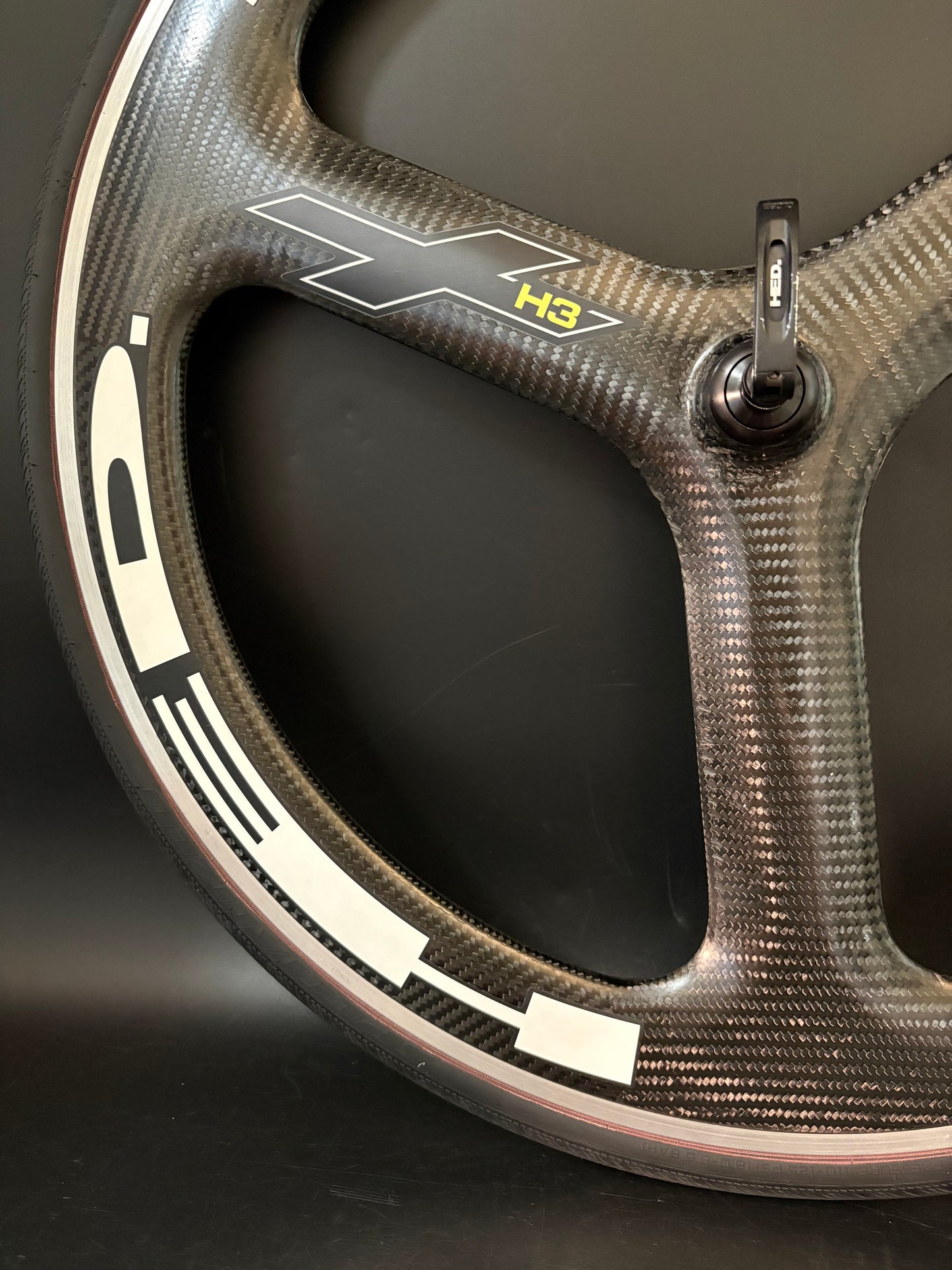 HED H3+ Tri Spoke Front Wheel Carbon Clincher