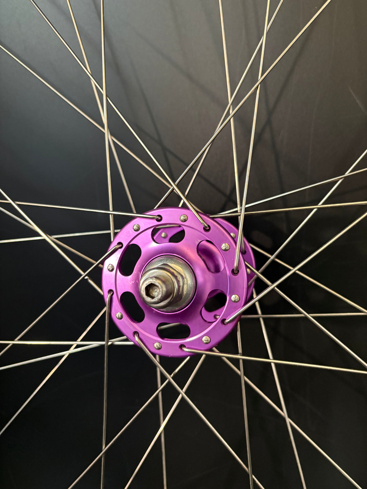 H Plus Son Tb14 Silver / Paul Components Purple Wheelset 32h
