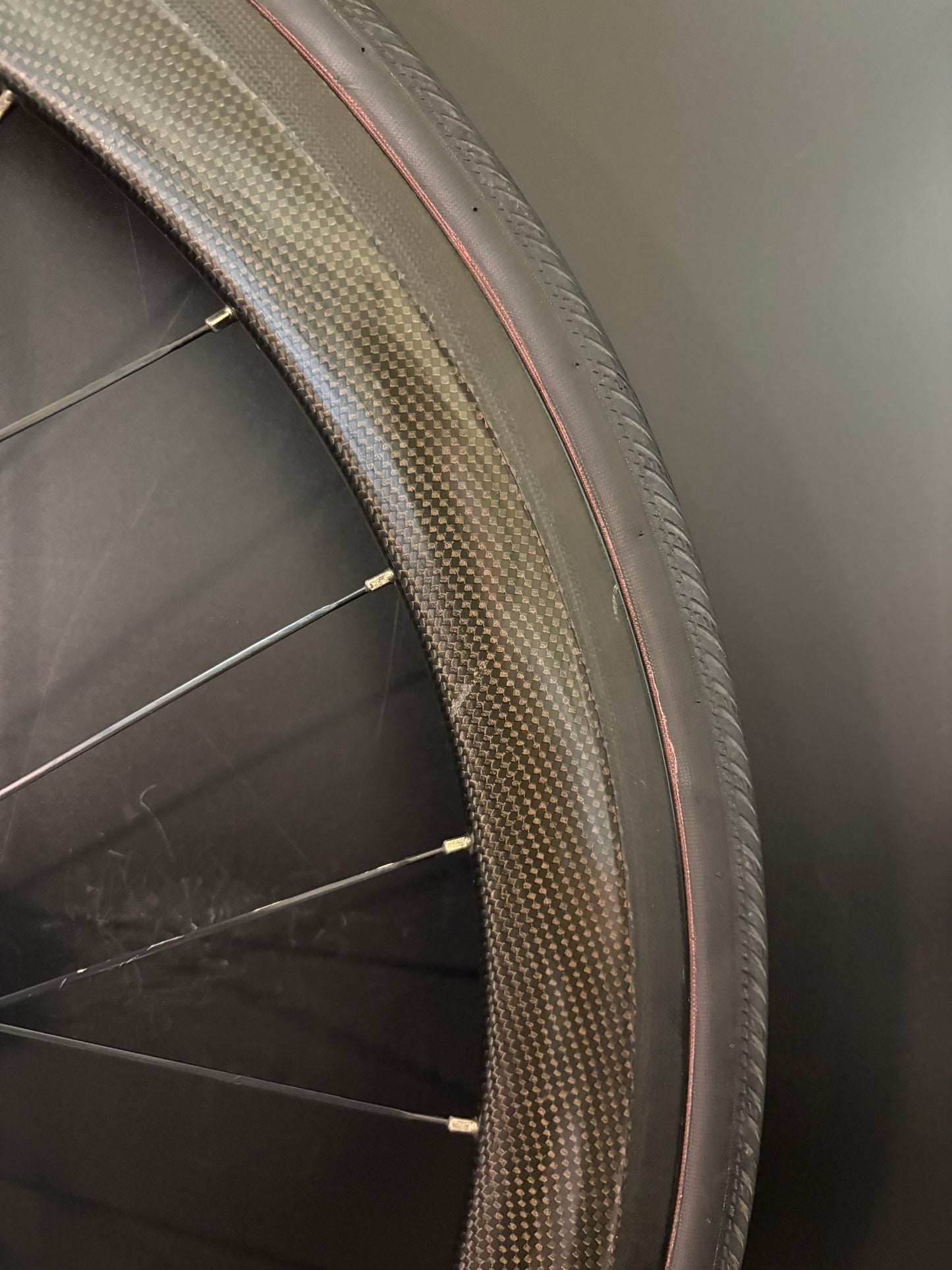 Unbranded 50mm Carbon Clincher / Paul Rear Wheel 24h