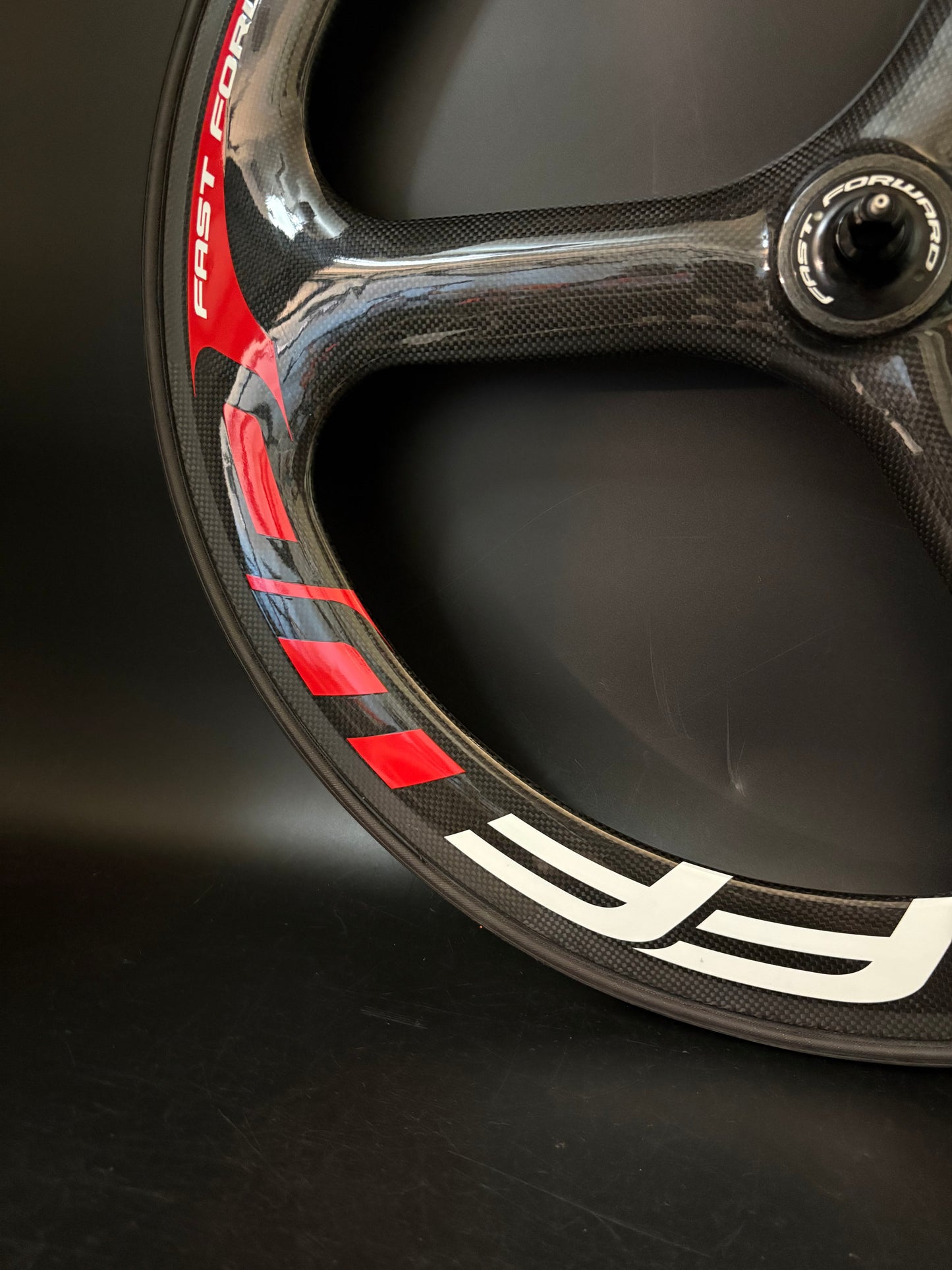 FFWD Tubular Tri Spoke Front Wheel Carbon