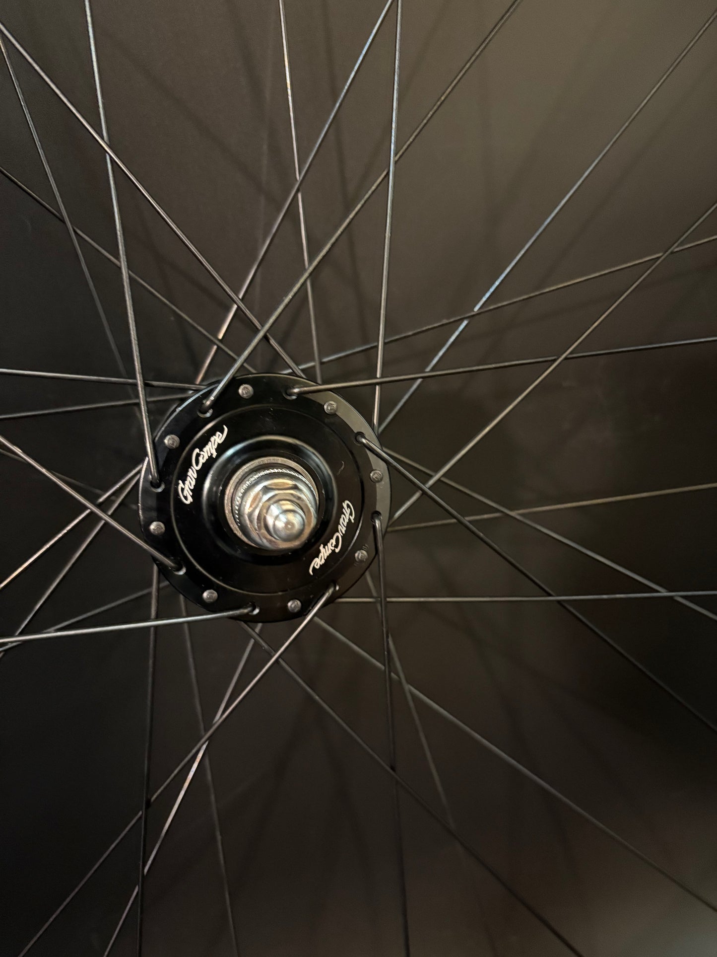 Unbranded Tubular Rims Black / Gran Compe HF Wheelset 32h