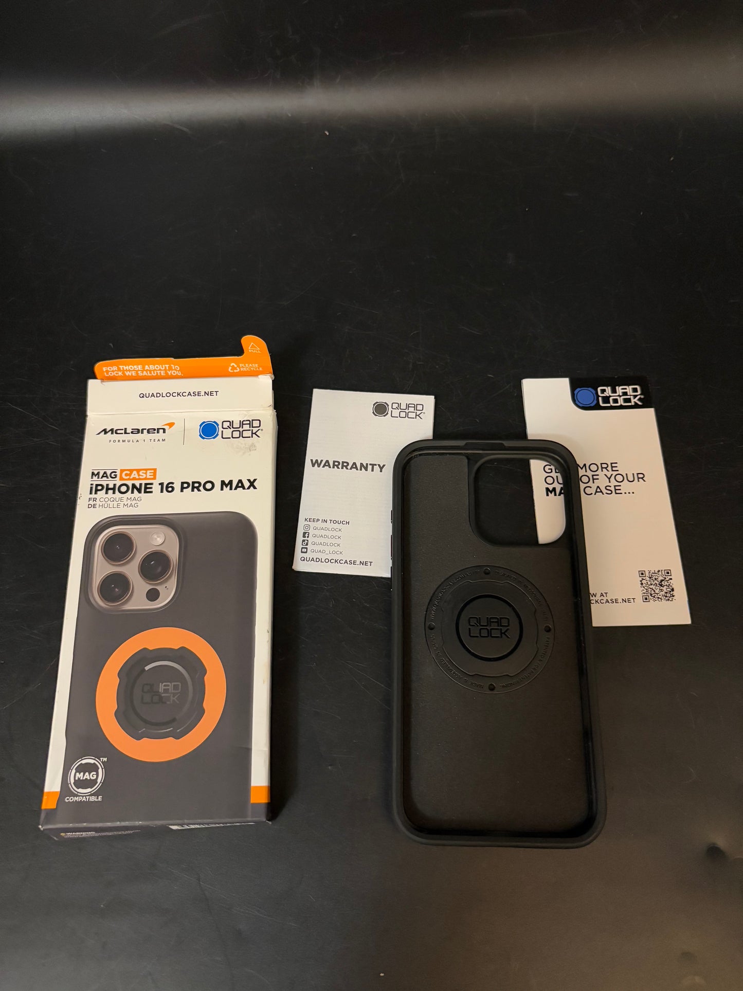 NEW Quad Lock McLaren iPhone 16 Pro Max Case