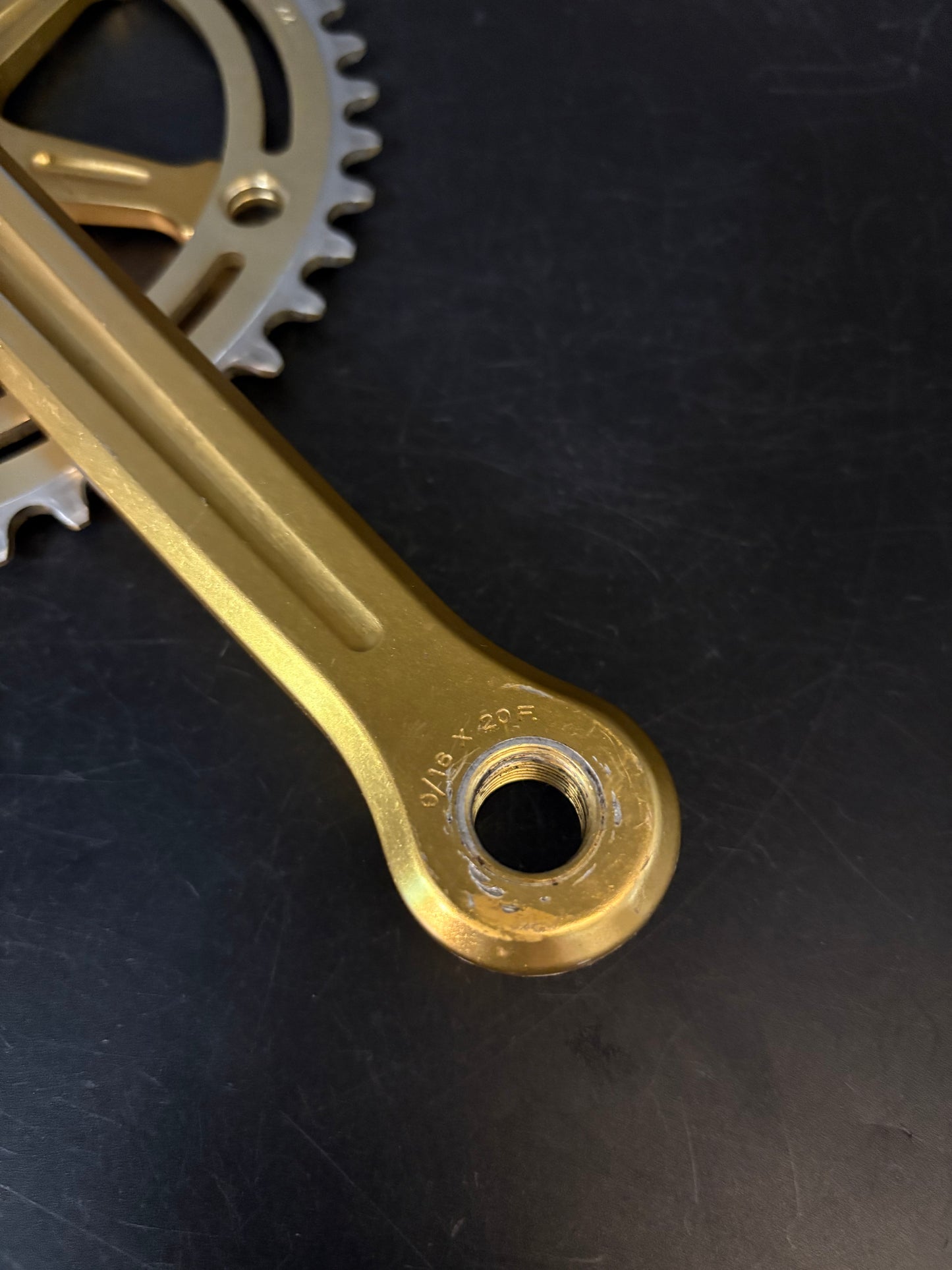 Campagnolo Strada Crankset Gold 170mm 144bcd 44t