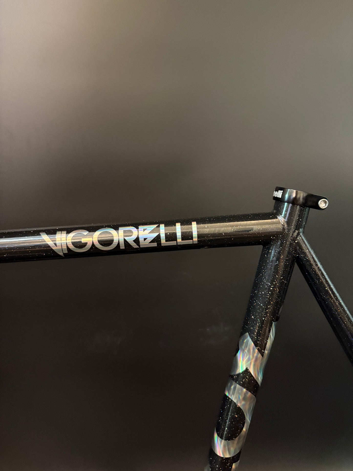 Cinelli Vigorelli Steel Frameset Black Sparkle XL