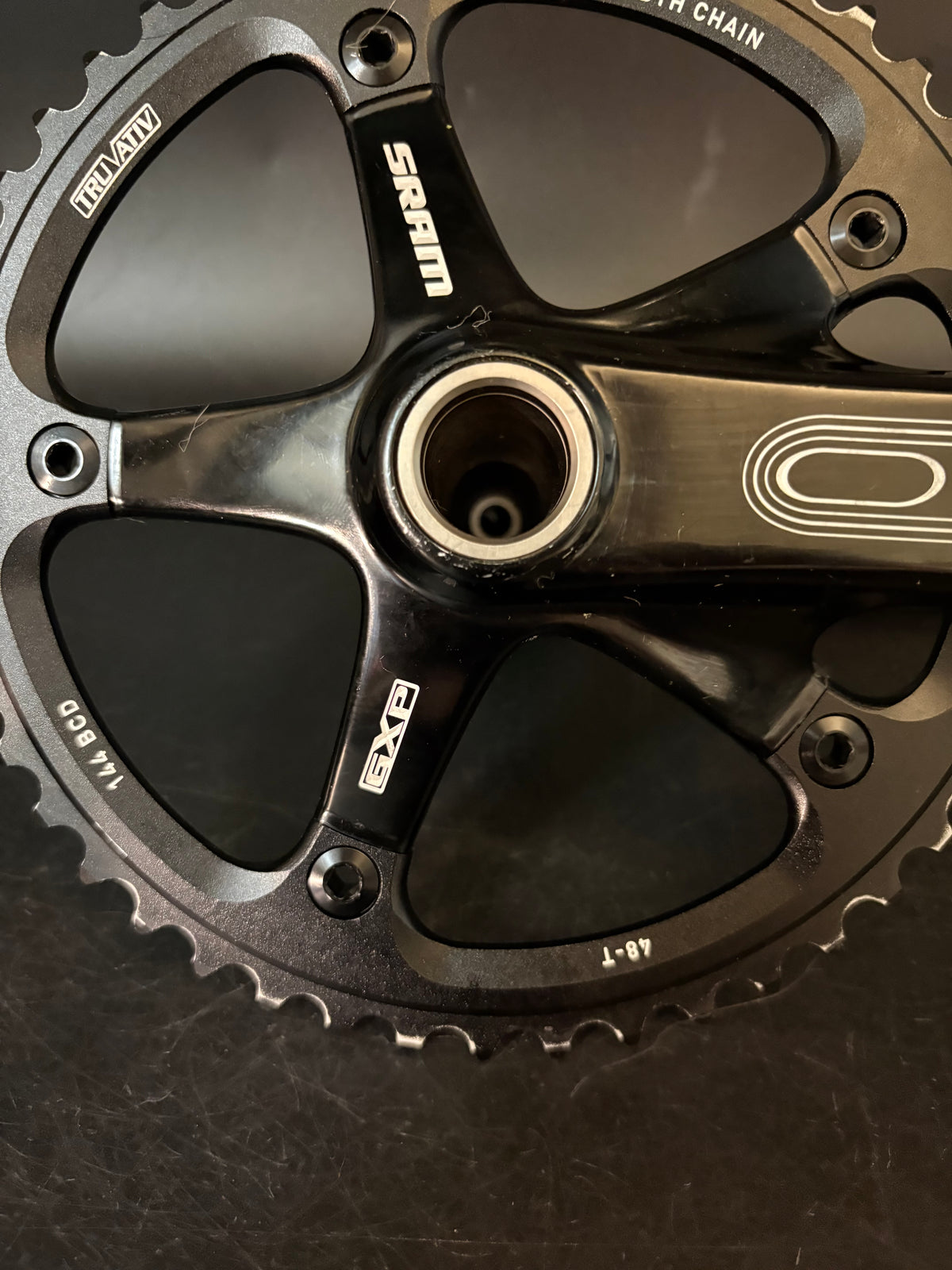 Sram Omnium Crankset Black 167.5mm 48t