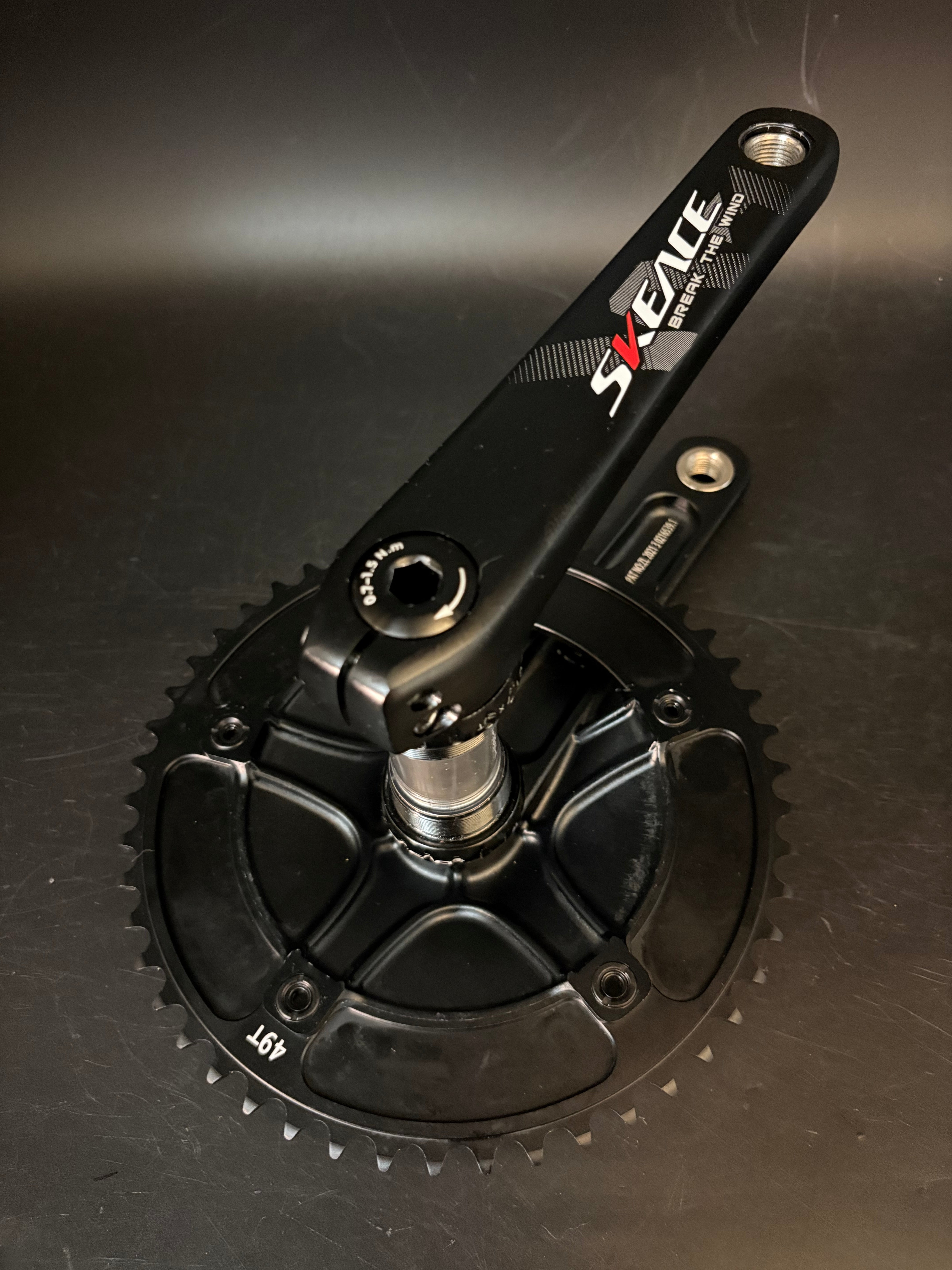 Skeace Break the Wind Crankset Black 165mm 49t – Track Lab