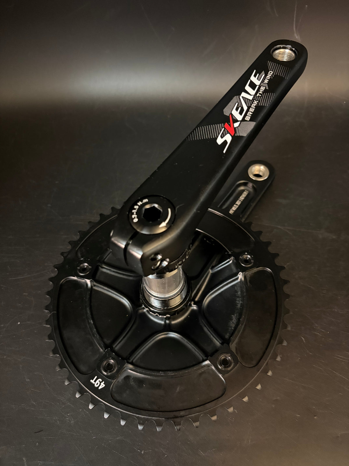 Skeace Break the Wind Crankset Black 165mm 49t