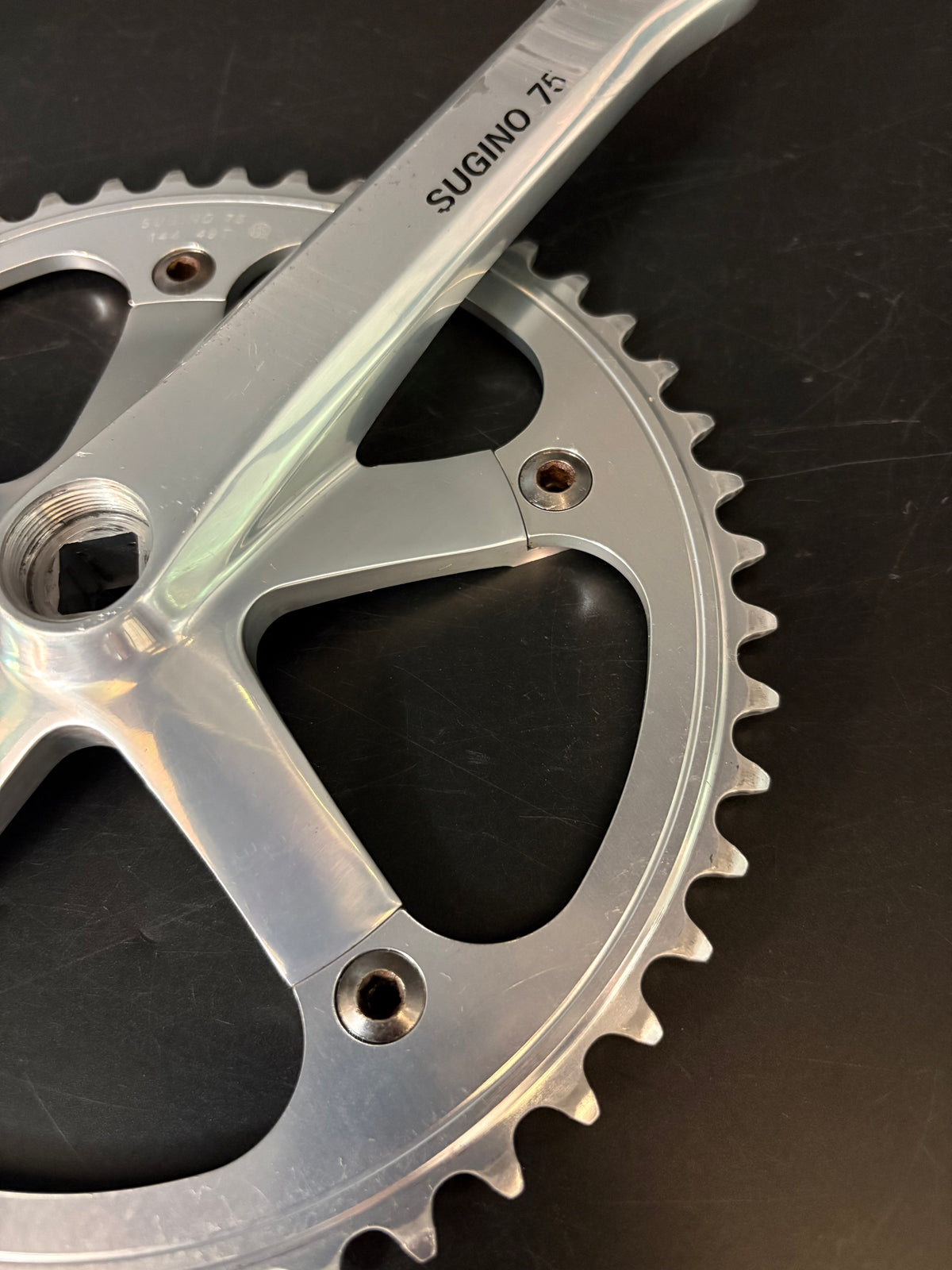 Sugino 75 Crankset Silver 165mm 49t