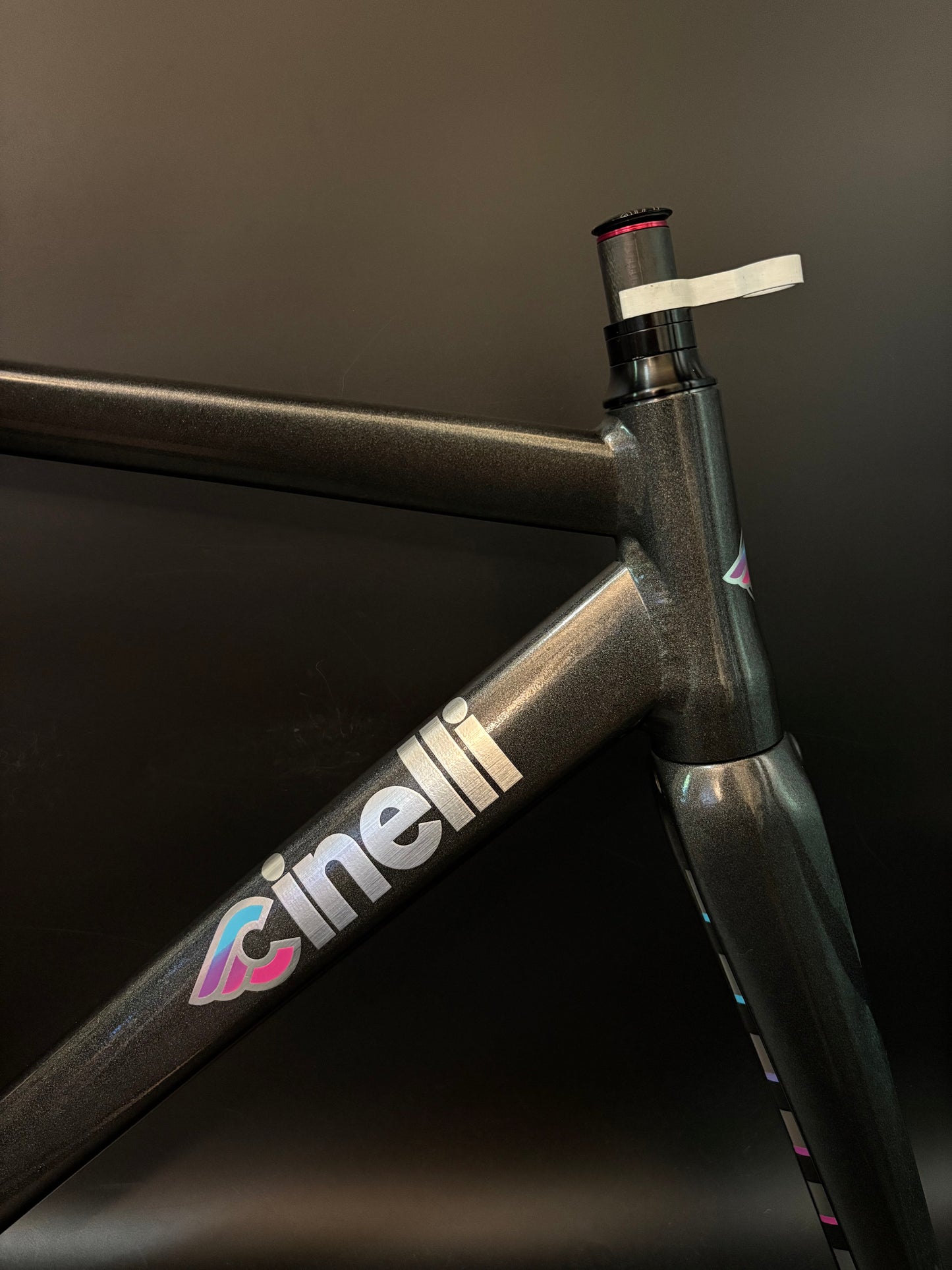 Cinelli Vigorelli 2024 Frameset Grey Rainbow Sparkle L